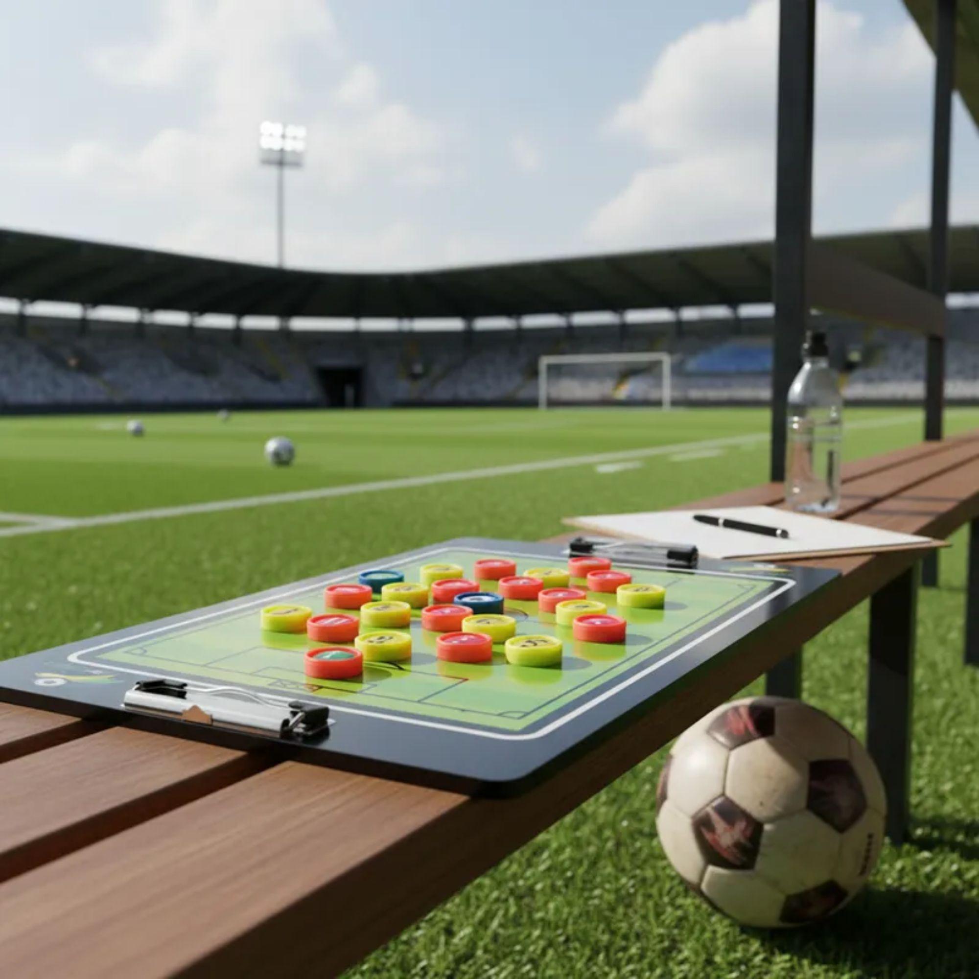 Pizarra Táctica Entrenador De Fútbol Magnética + Fichas DRB-6