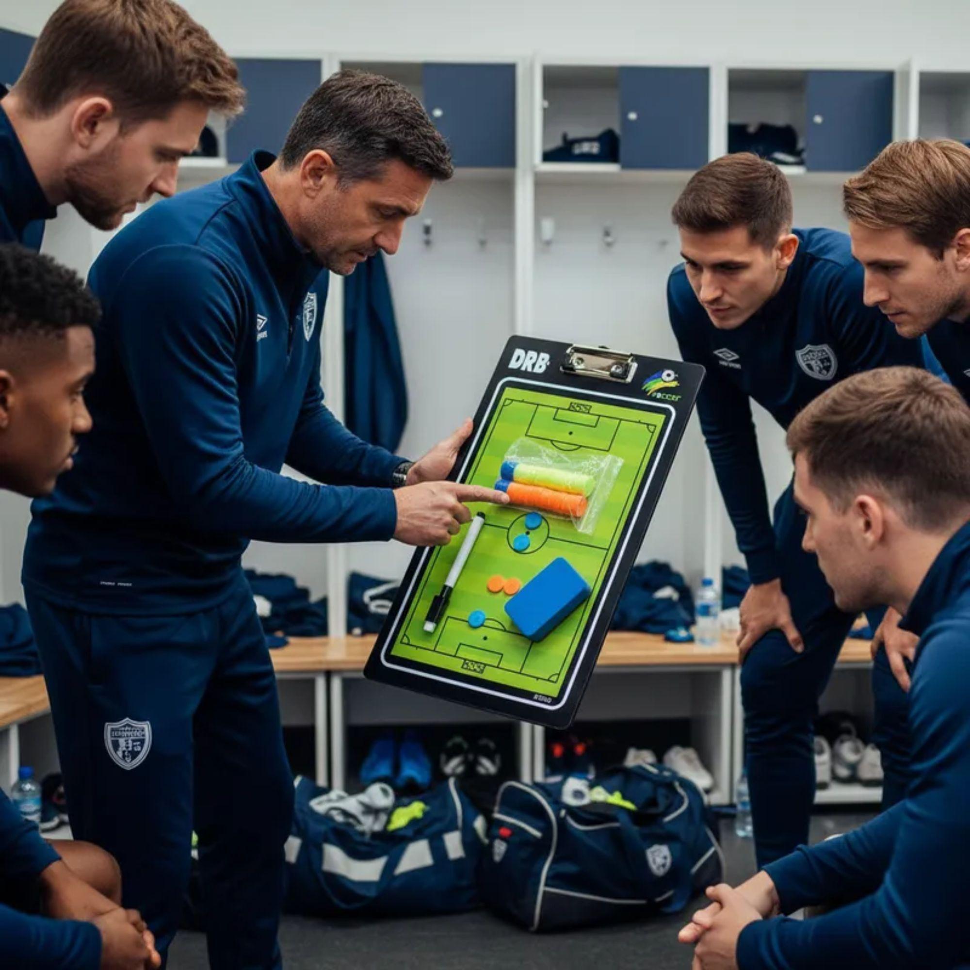 Pizarra Táctica Entrenador De Fútbol Magnética + Fichas DRB-7