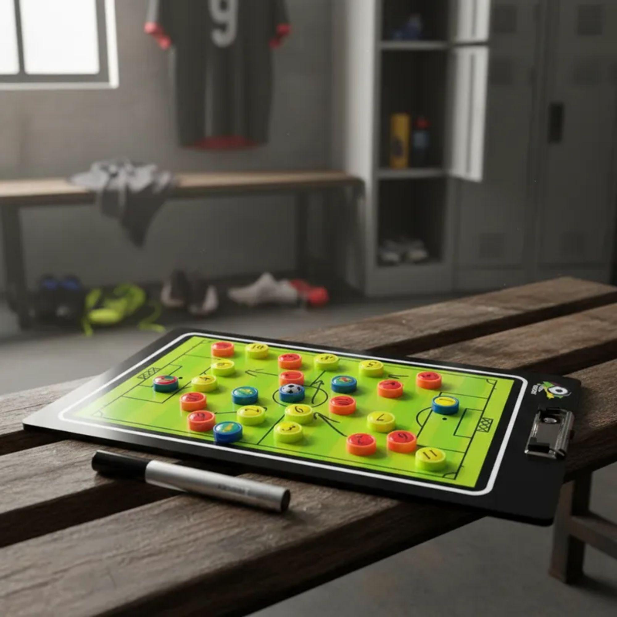 Pizarra Táctica Entrenador De Fútbol Magnética + Fichas DRB-9