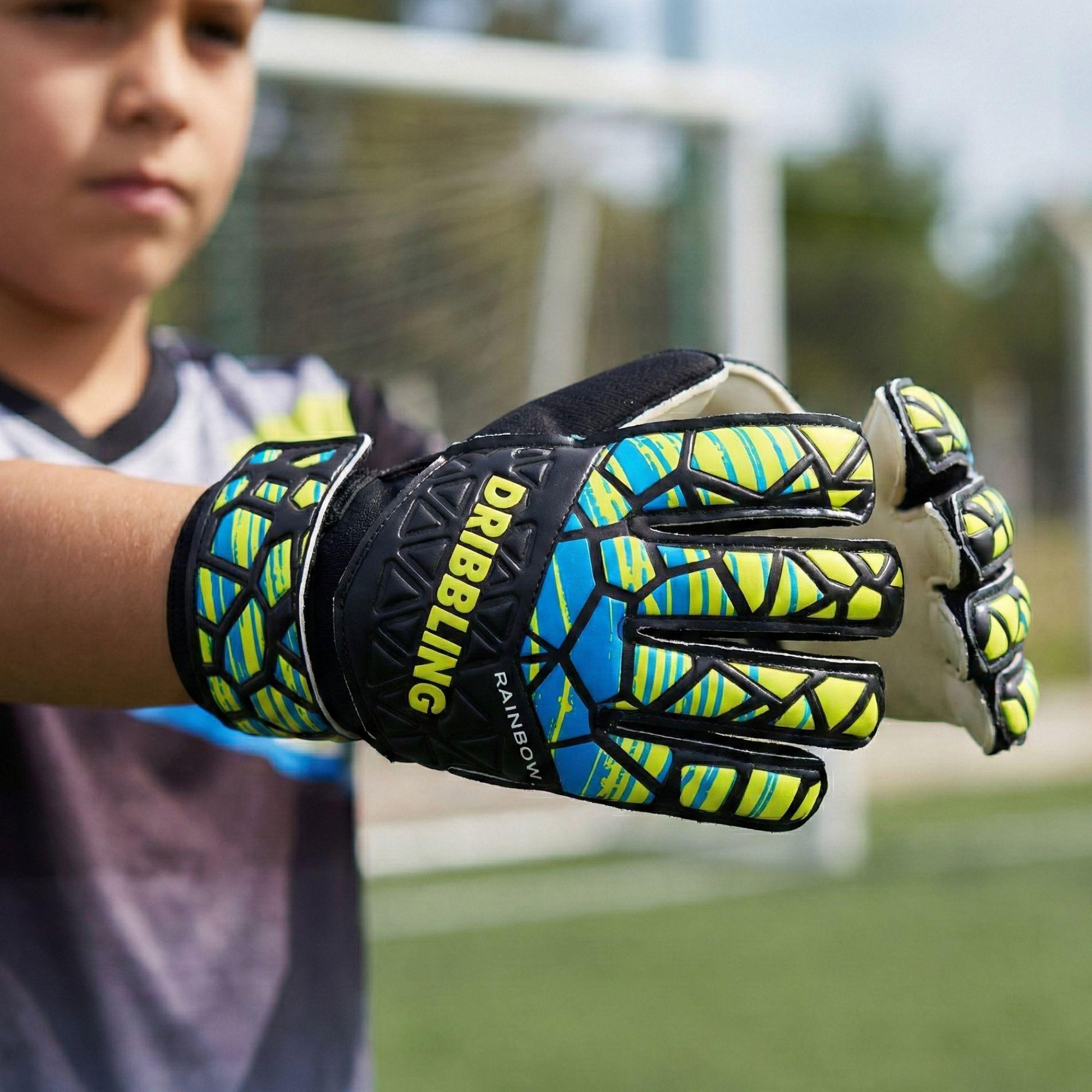 Guantes Arquero Portero Infantil Con Ferulas Rainbow Drb-3