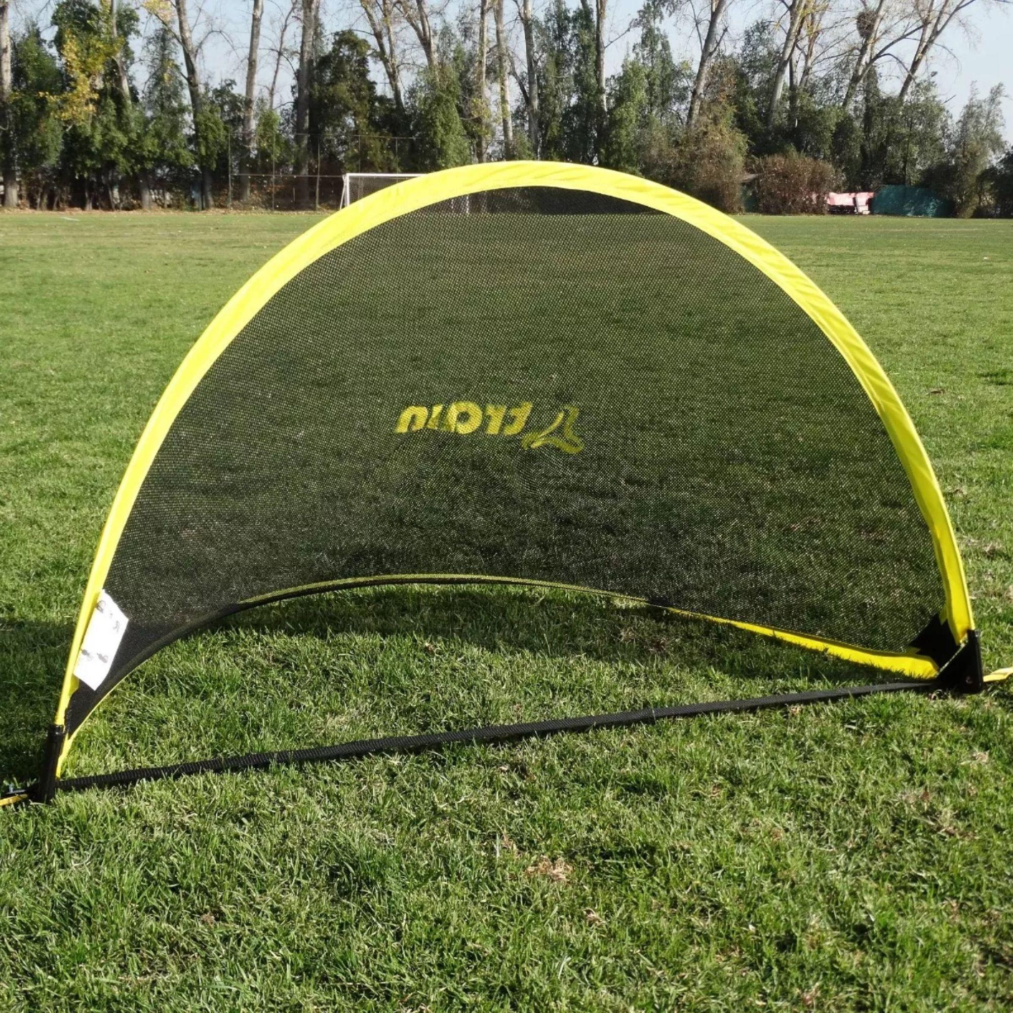 Mini Cancha de Futbol con Arcos Plegables Train-3