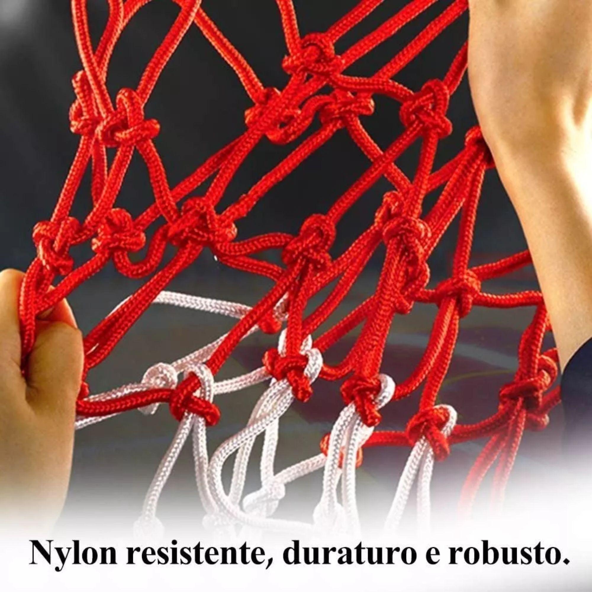 Red Malla Basquetbol Tricolor 3mm Par Profesional-5