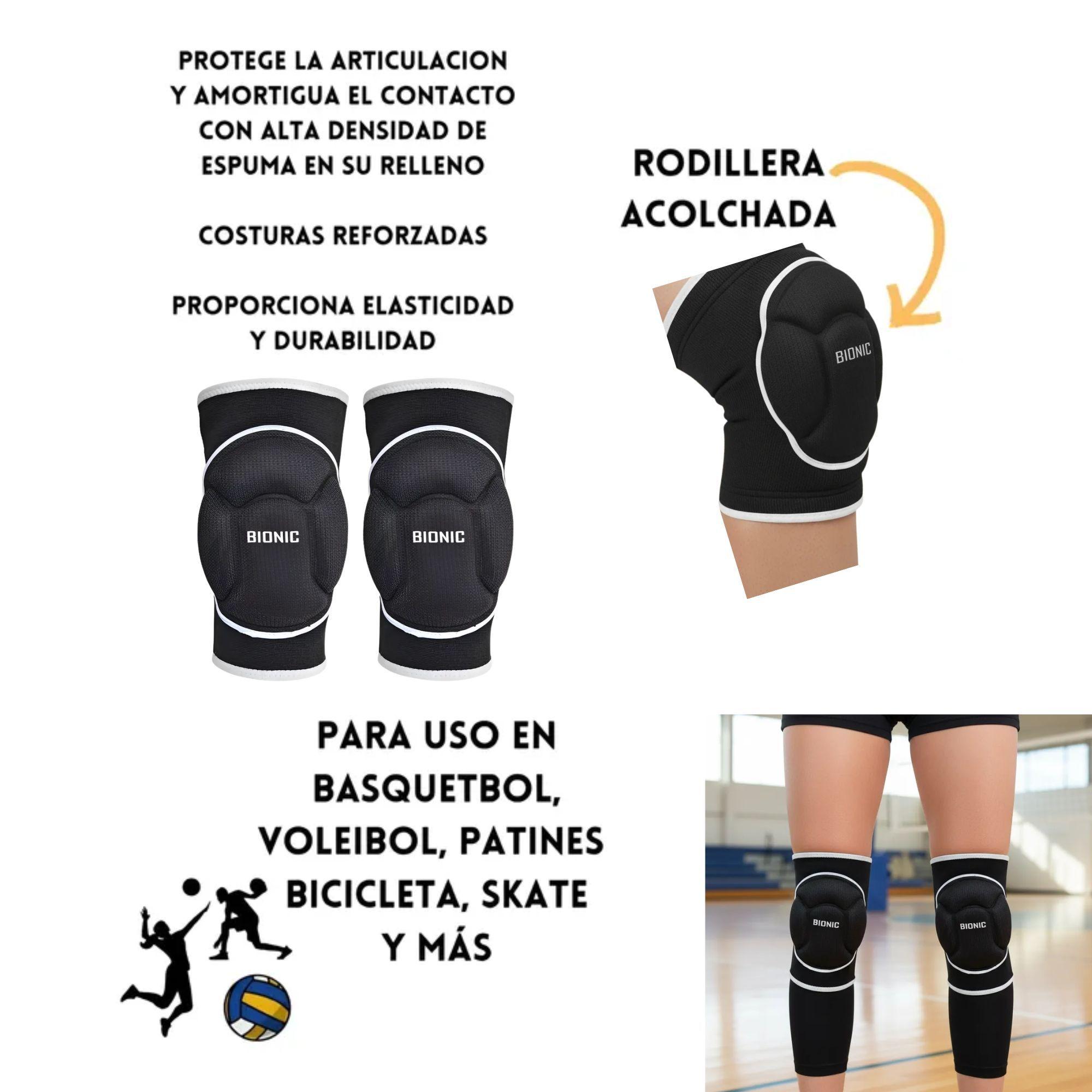 Rodillera Deportiva Acolchada Volley Bionic (par)-2