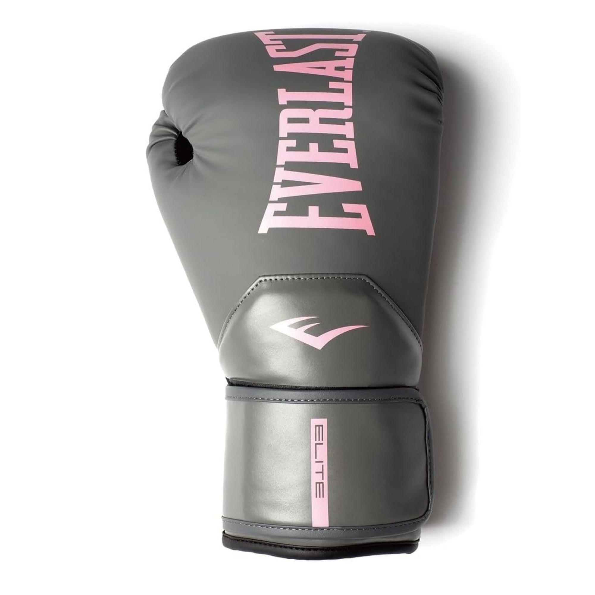 Guantes de Box Everlast Pro Style Elite V2 Gris/Rosa-2