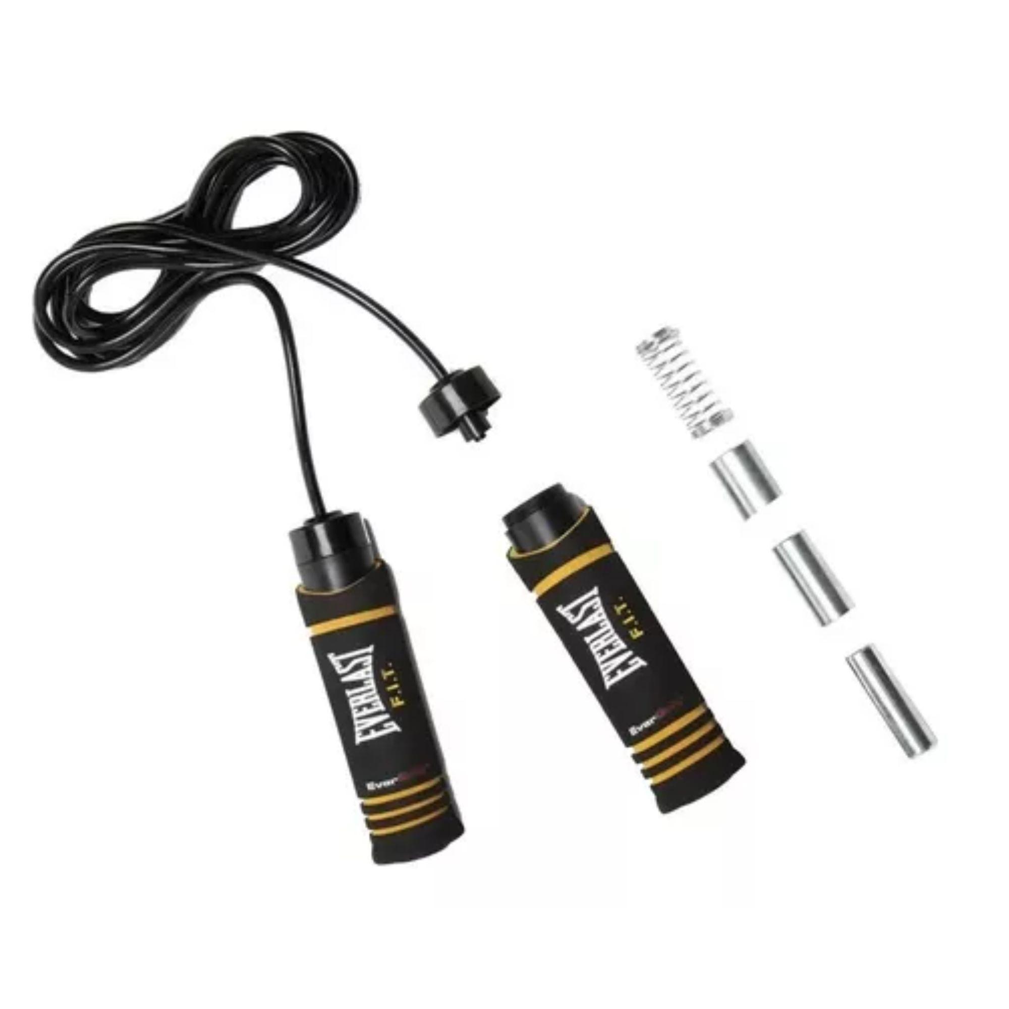 Cuerda de Saltar Fitness C/Pesos Ajustables Everlast-3
