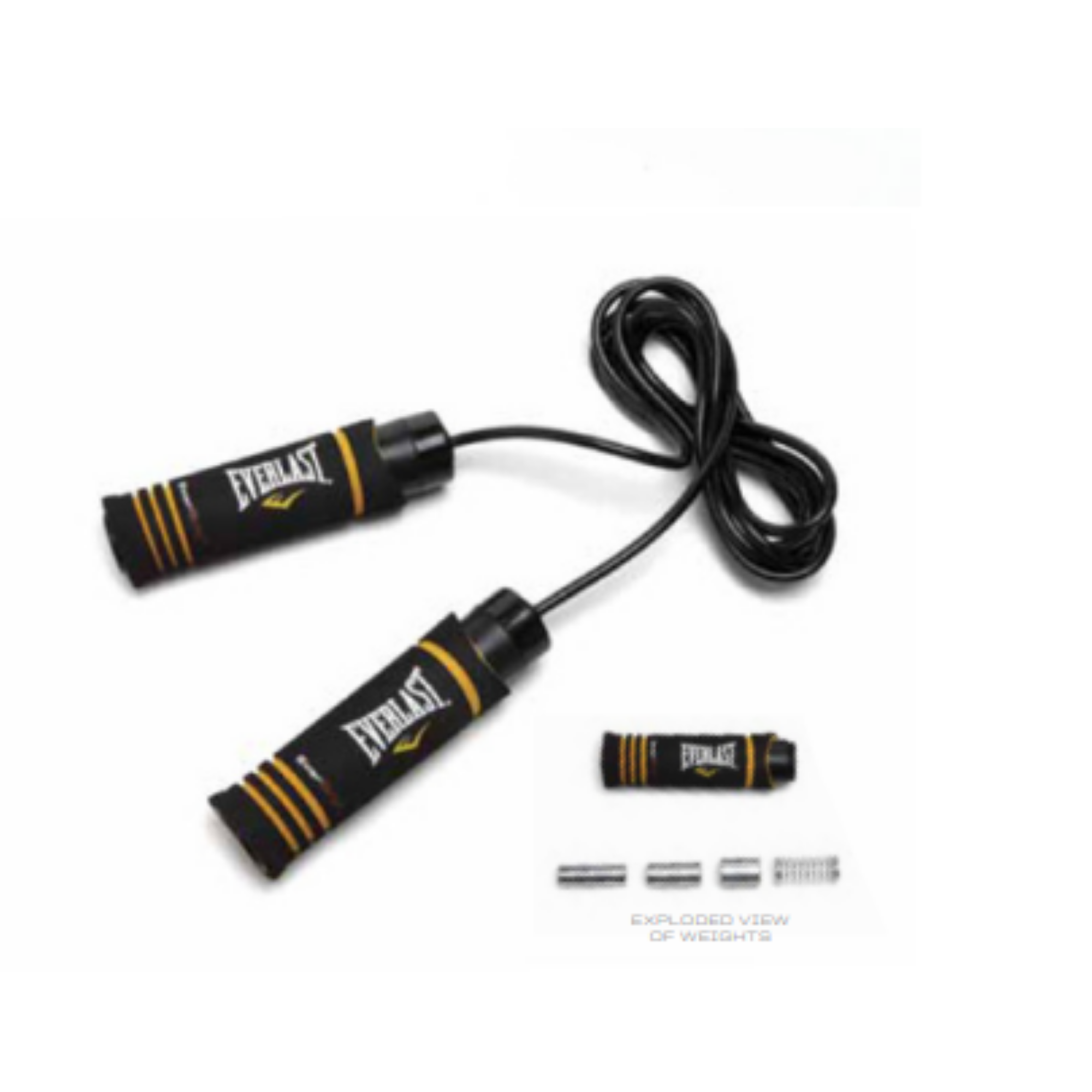 Cuerda de Saltar Fitness C/Pesos Ajustables Everlast-4