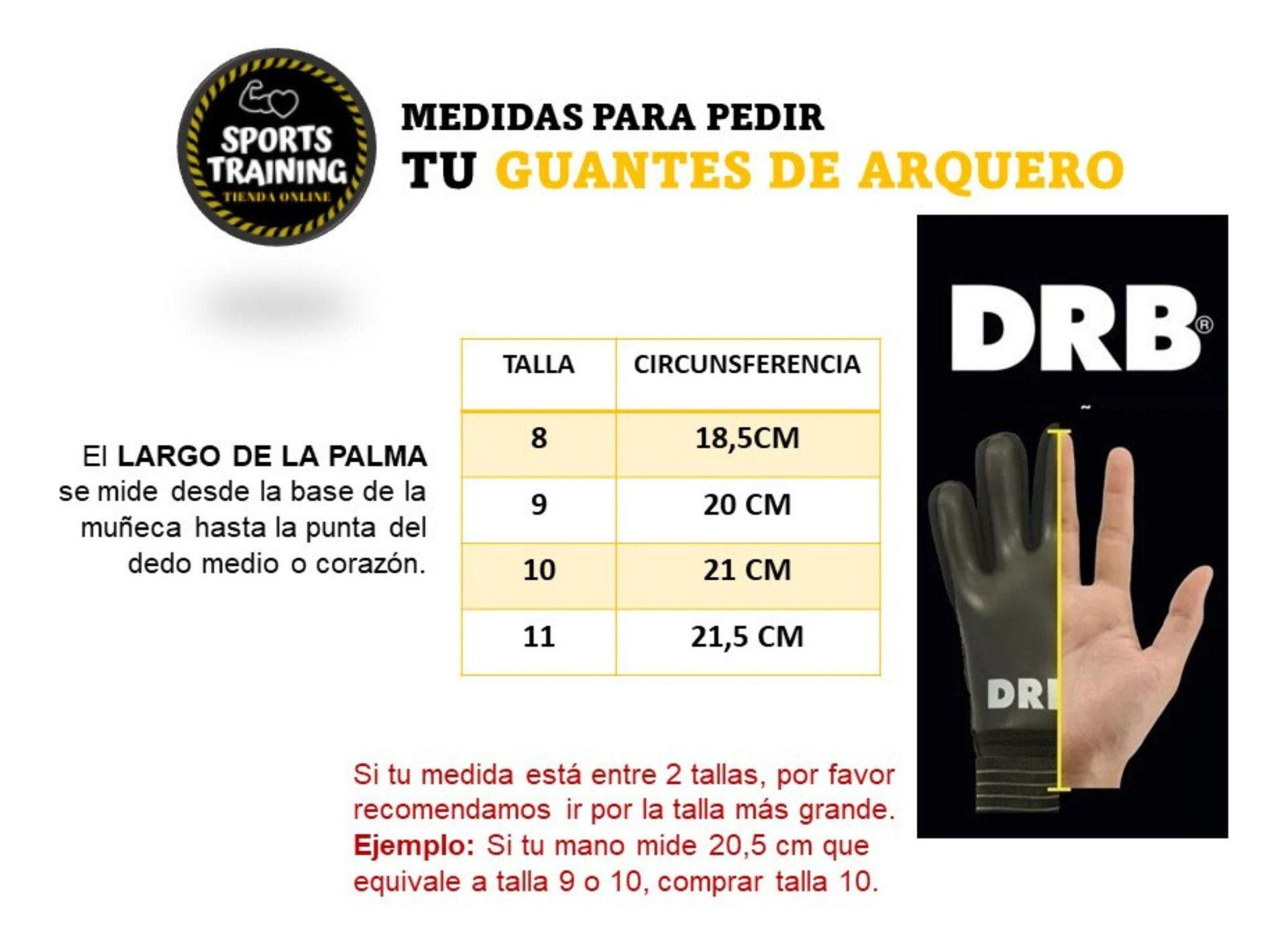 Guantes De Arquero Pro Férula Extraíble Leader Drb-4