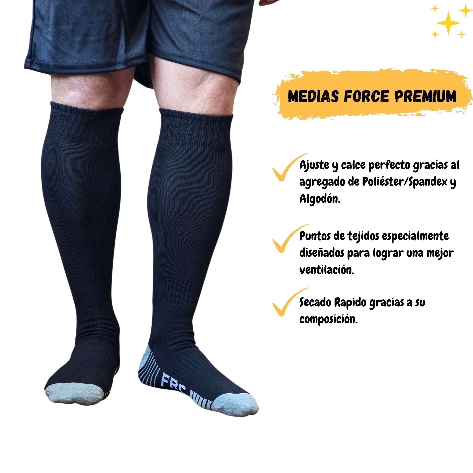 Medias de Futbol Adulto Force 39-43 Largas Ventilacion-2