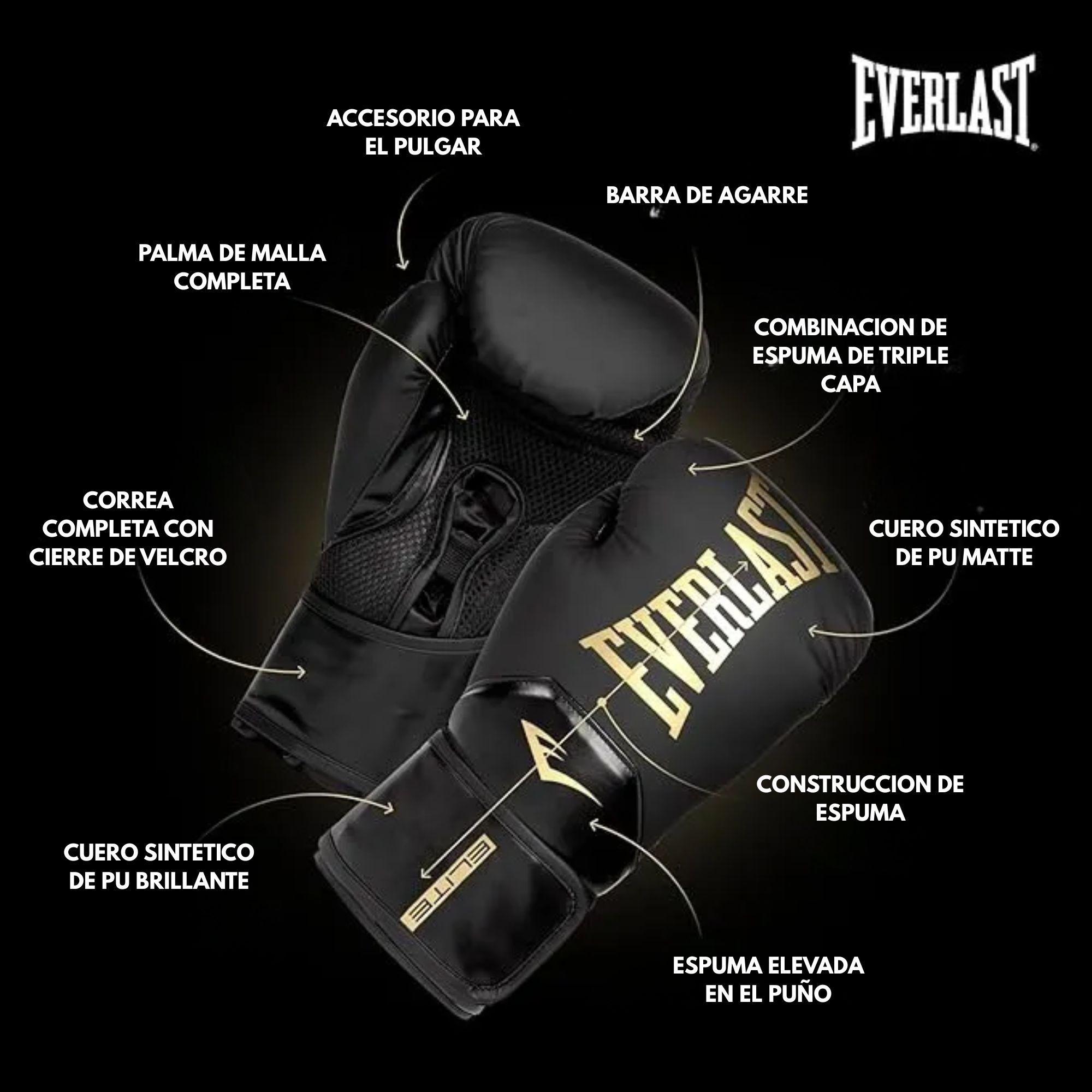 Guantes de Box Everlast Pro Style Elite Negro-1