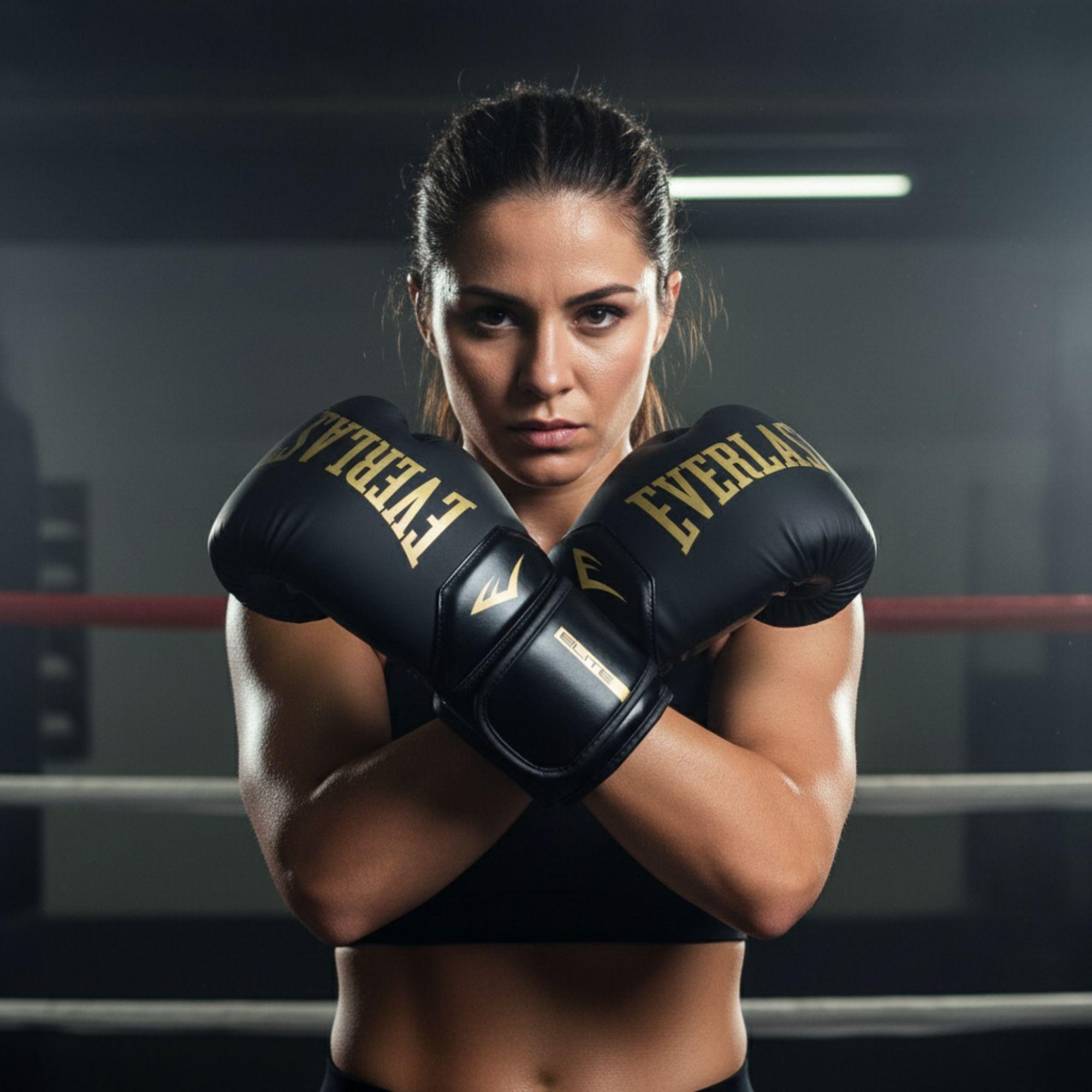 Guantes de Box Everlast Pro Style Elite Negro-5