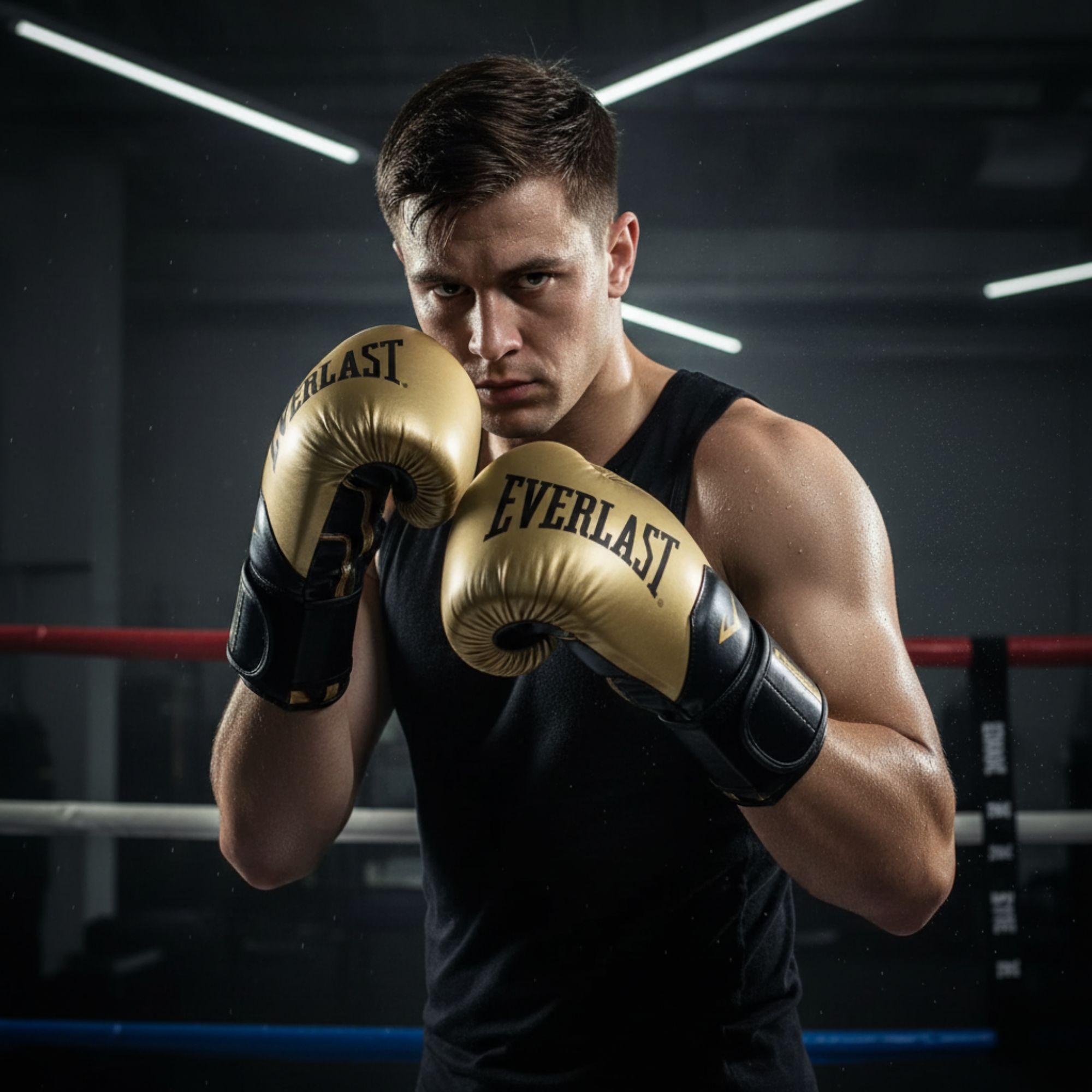 Guantes de Box Everlast Pro Style Elite Negro-4