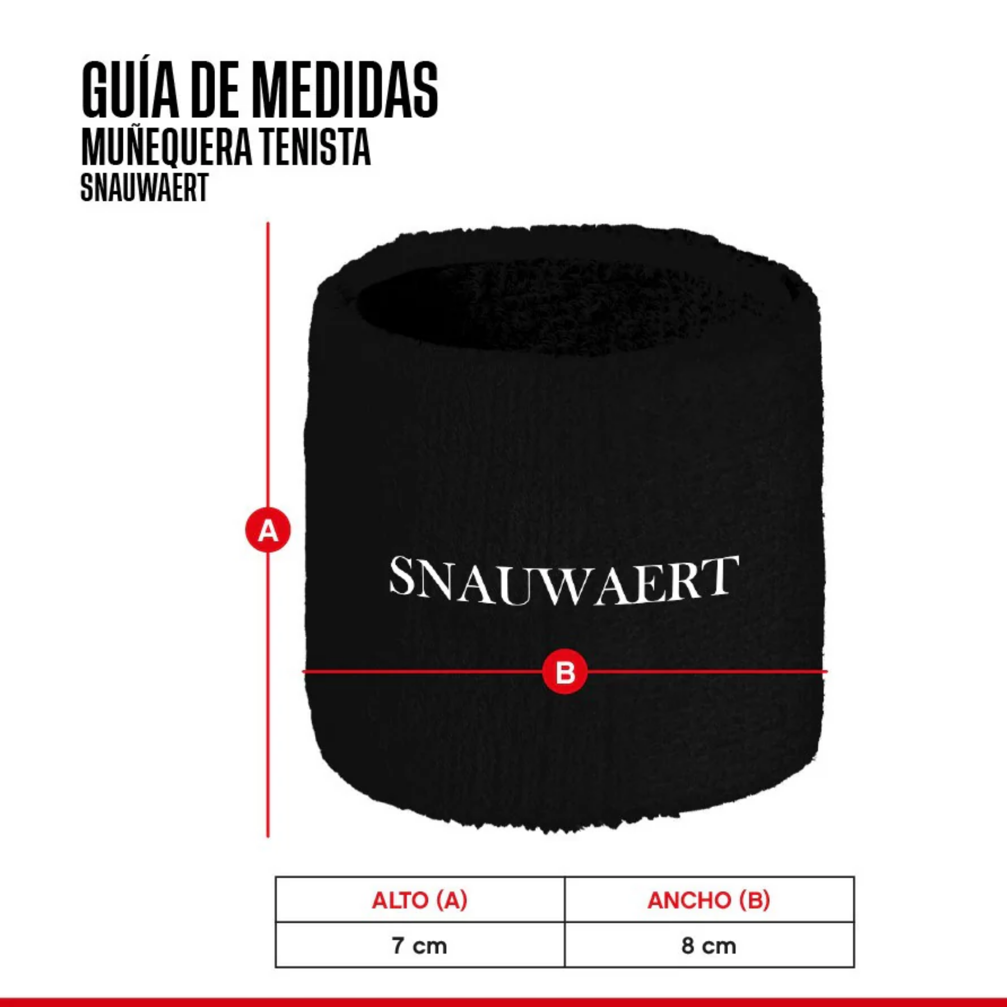 Par Muñequera de Tenis Deportiva Sudor Unisex-2