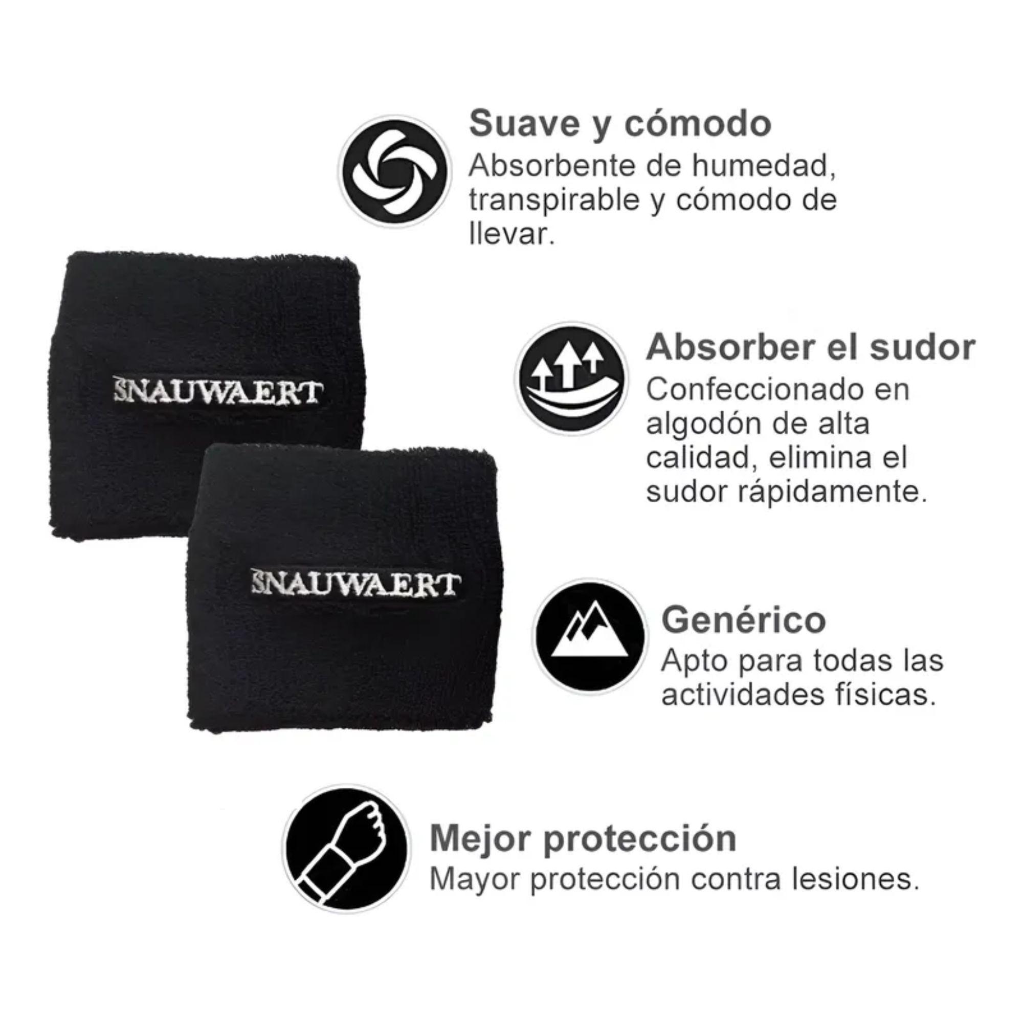 Par Muñequera de Tenis Deportiva Sudor Unisex-2