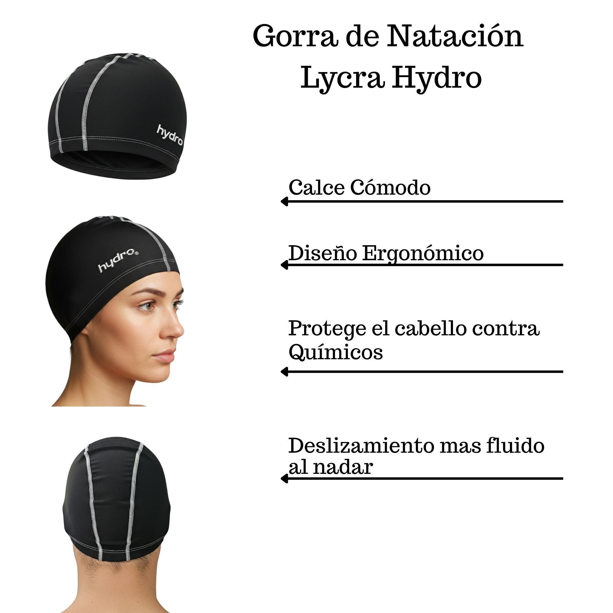 Gorra Natación Lycra Adulto Hydro-2