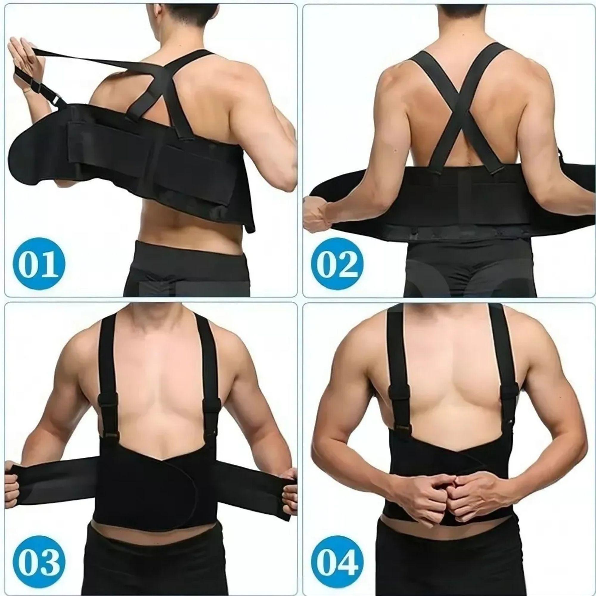 Faja Laboral Lumbar Industrial Seguridad Trabajo Carga-3