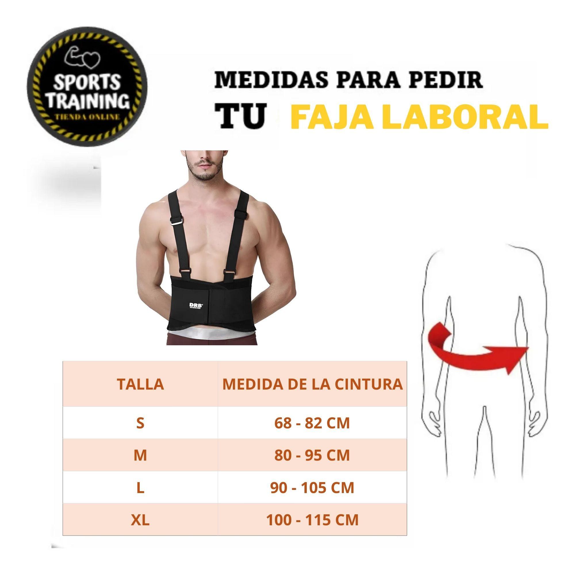 Faja Laboral Lumbar Industrial Seguridad Trabajo Carga-4