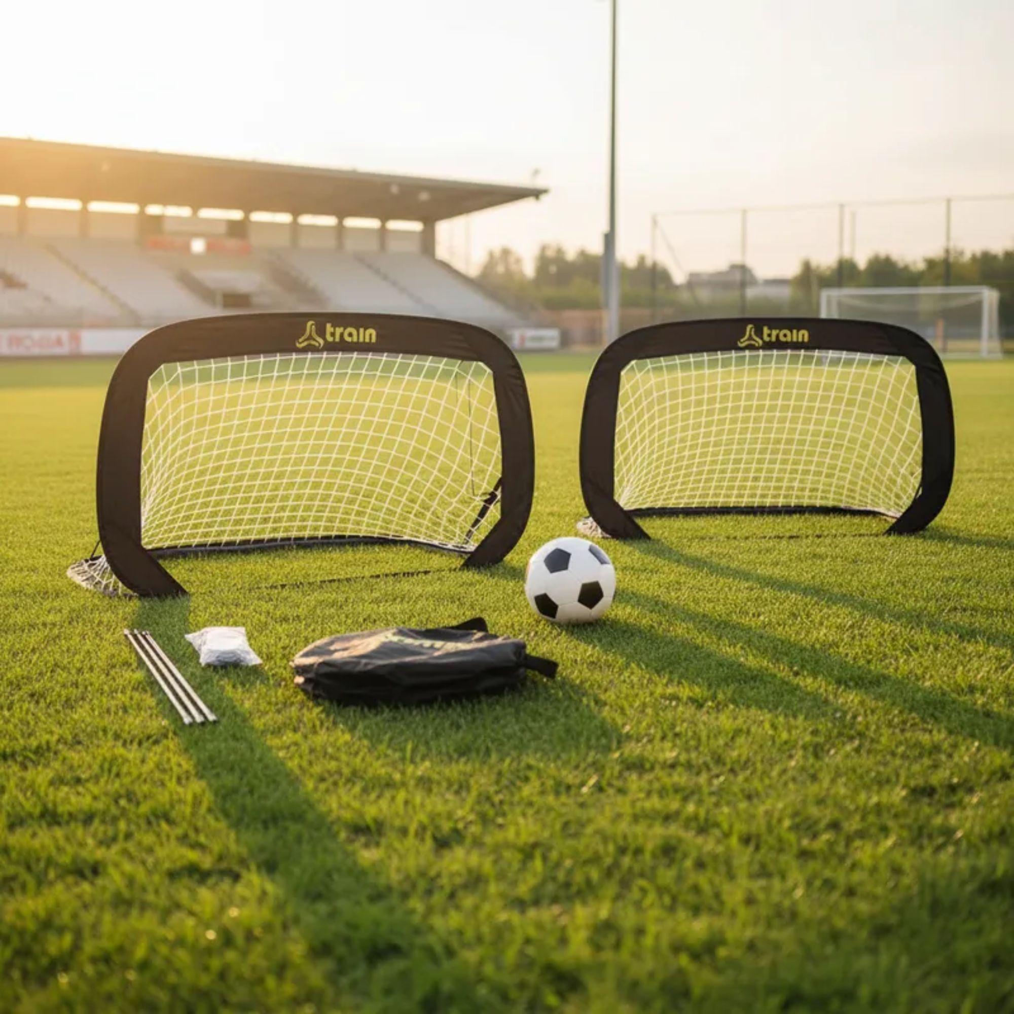 Set 2 Arcos De Fútbol Plegables Train Con Funda (122x66 Cm)-2