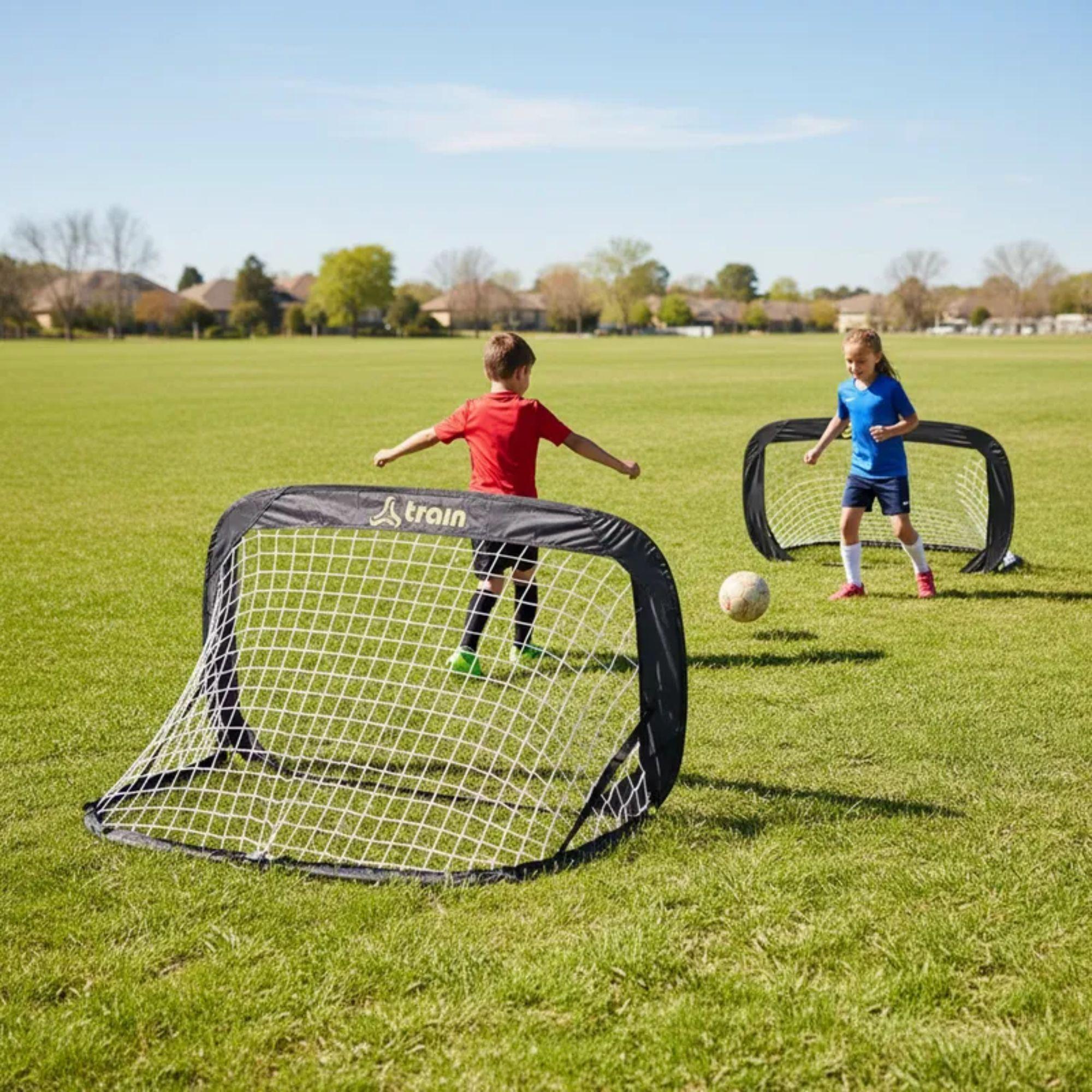 Set 2 Arcos De Fútbol Plegables Train Con Funda (122x66 Cm)-8