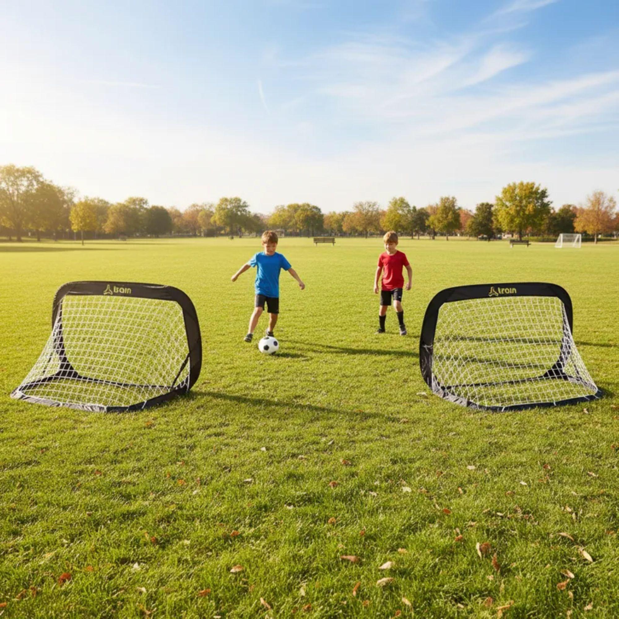 Set 2 Arcos De Fútbol Plegables Train Con Funda (122x66 Cm)-9