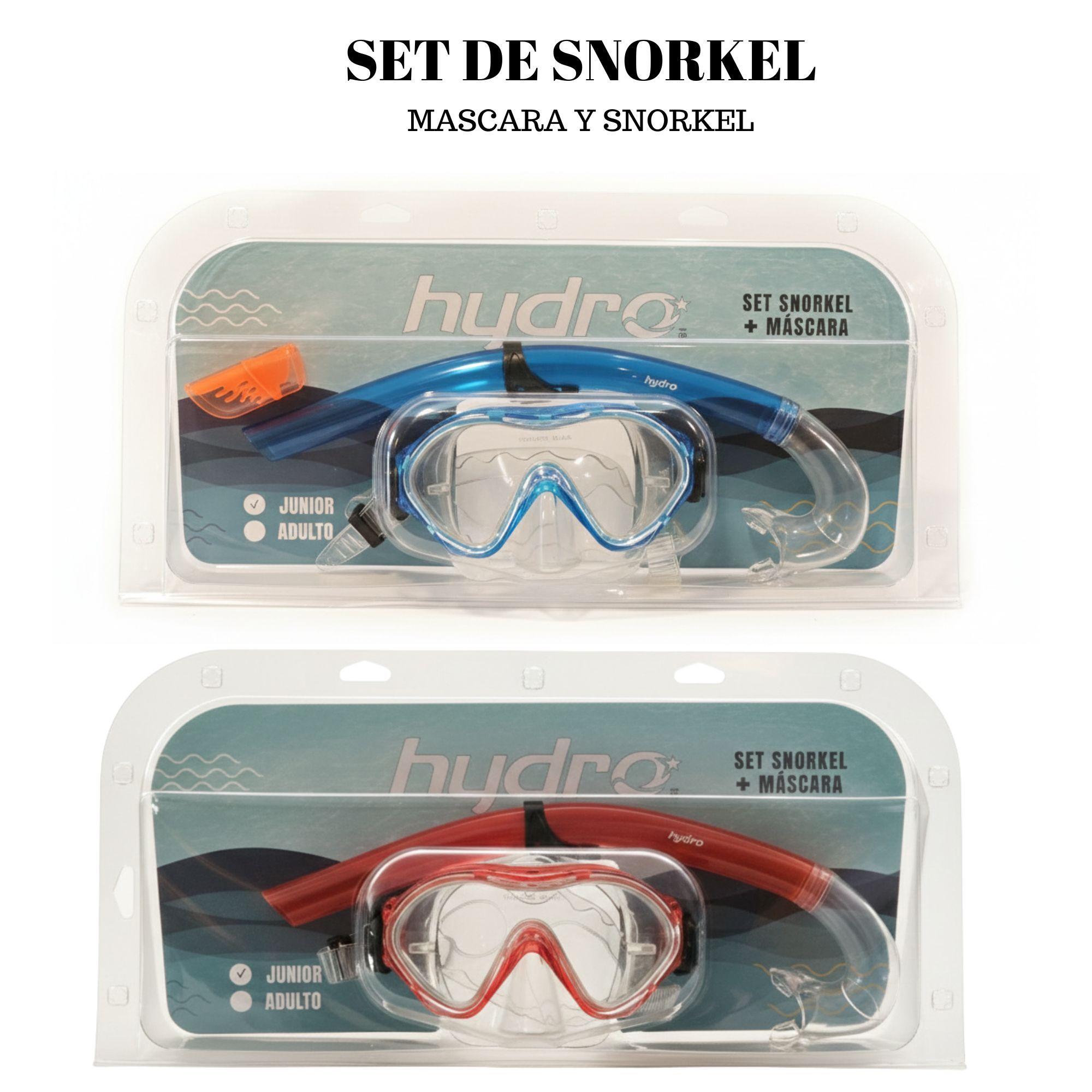 Set Máscara Buceo + Snorkel Junior Hydro®-8
