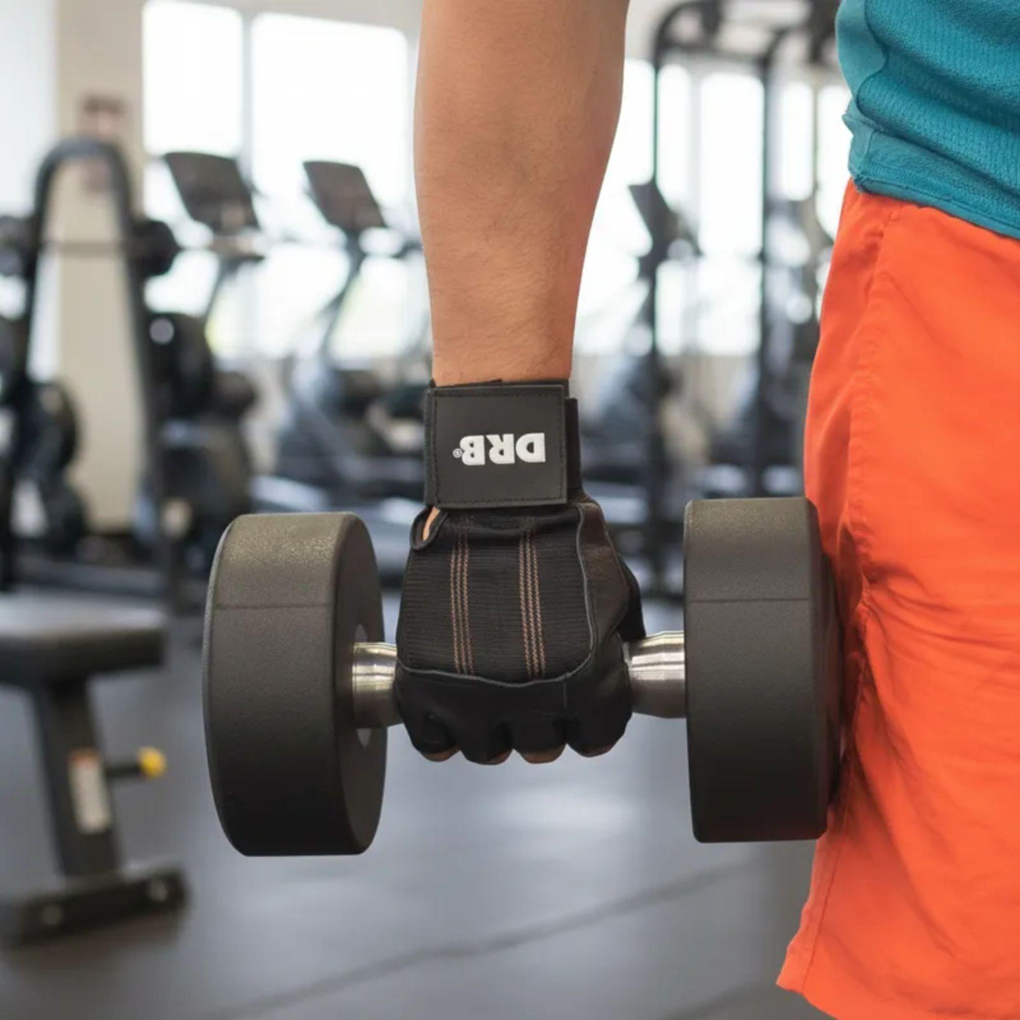 Guantes Fitness Drb Cuero Con Muñequera - Pesas Y Gimasio-4