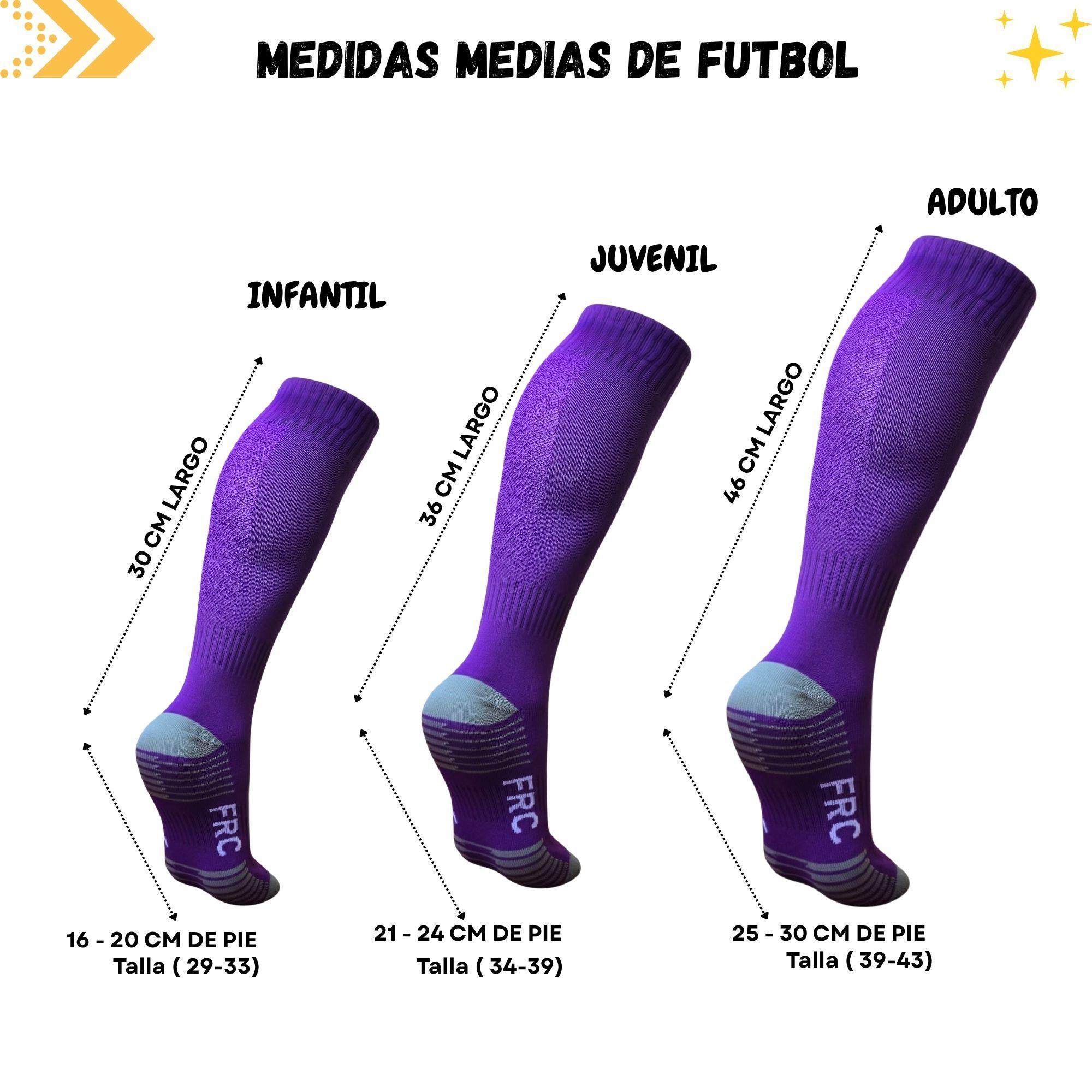 Medias Fútbol Largas Force Adulto 39-43 Ventiladas-3