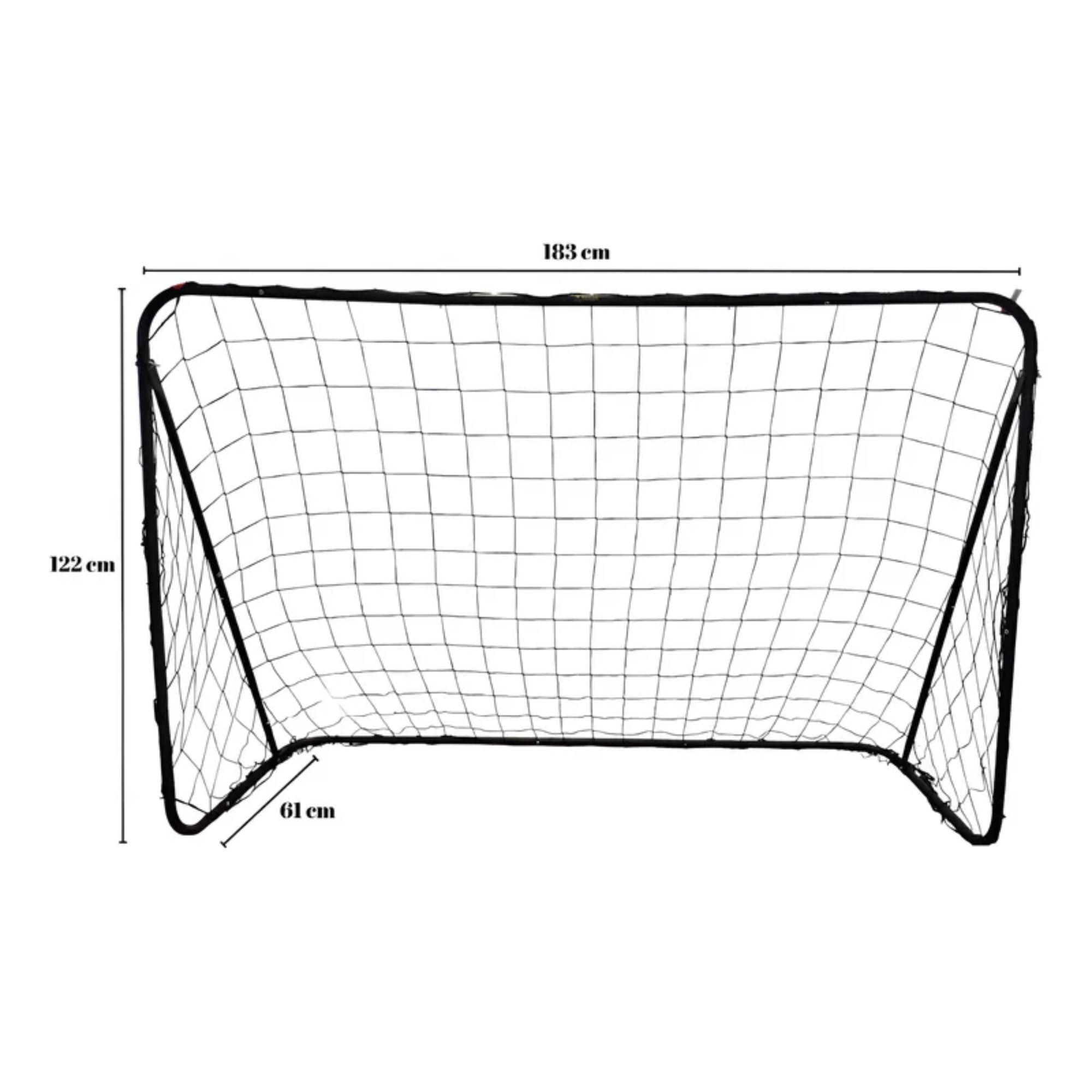 Arco De Futbol Armable Train Con Red Y Estacas  183x122x61cm-3