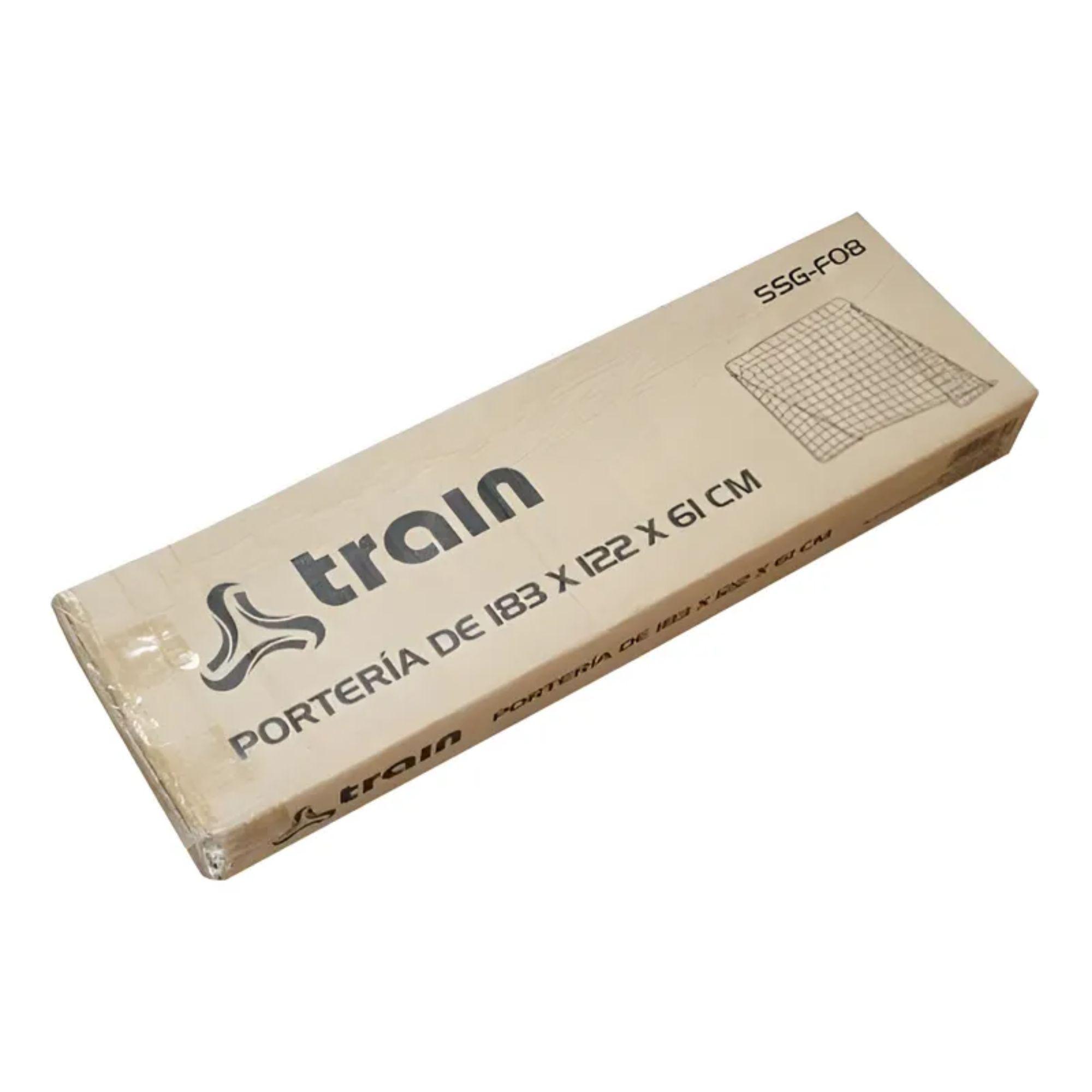 Arco De Futbol Armable Train Con Red Y Estacas  183x122x61cm-9