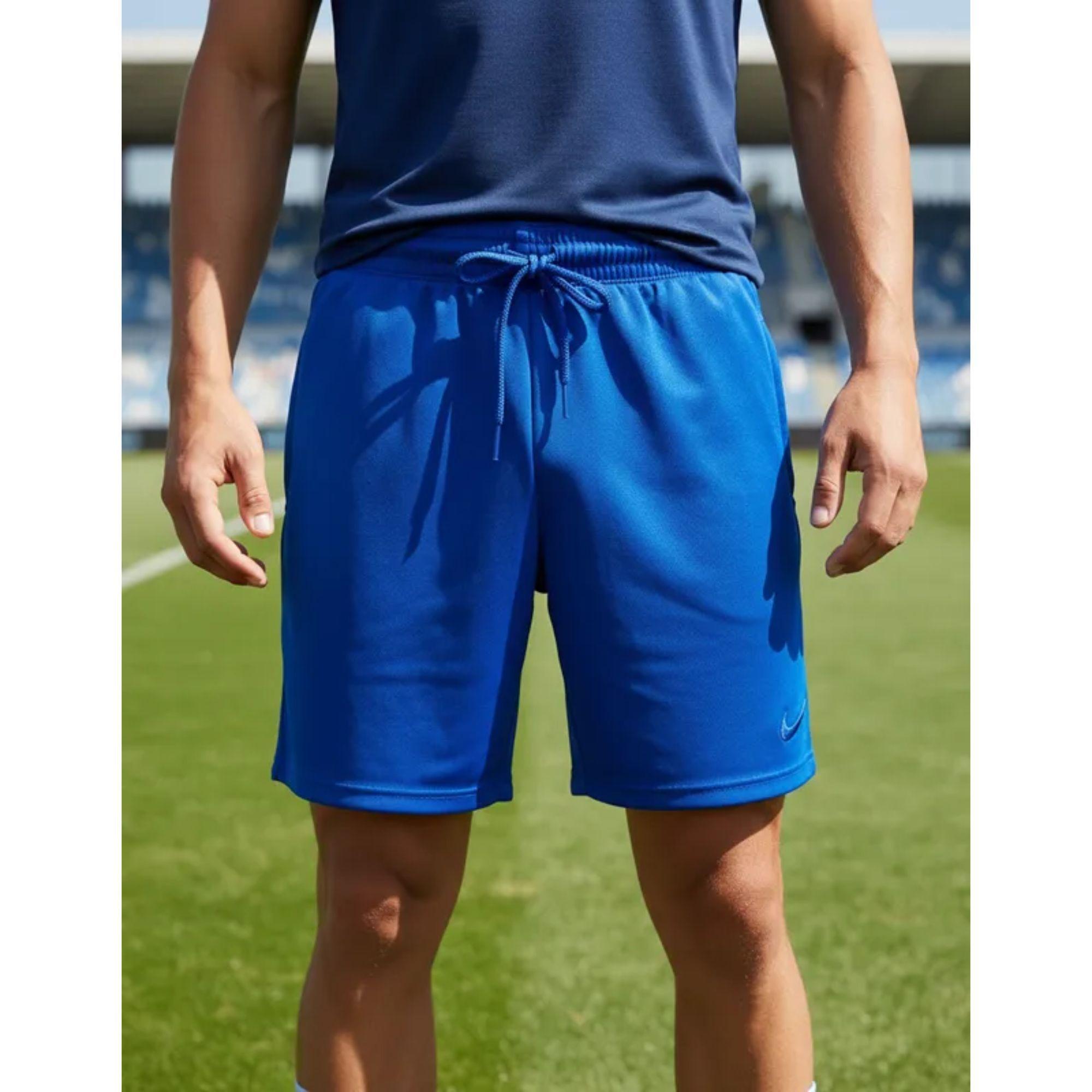 Short De Futbol Azul Drb Liso-8