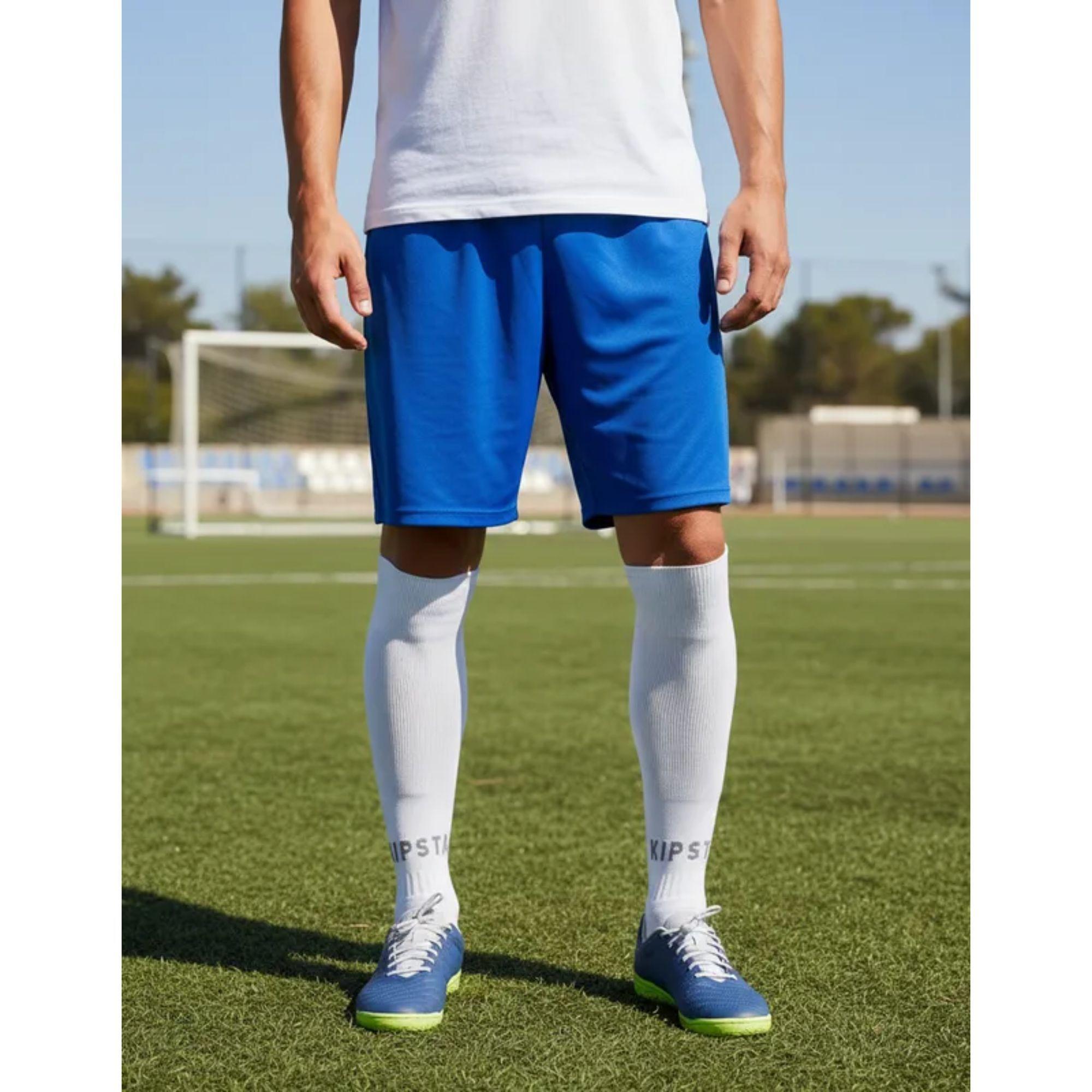 Short De Futbol Azul Drb Liso-4