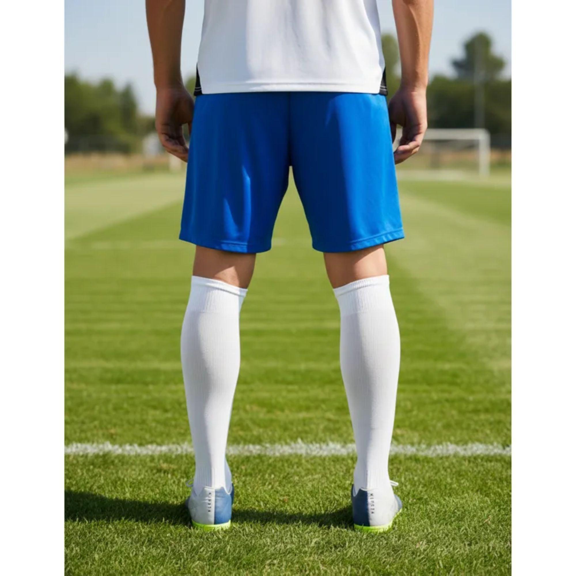 Short De Futbol Azul Drb Liso-5