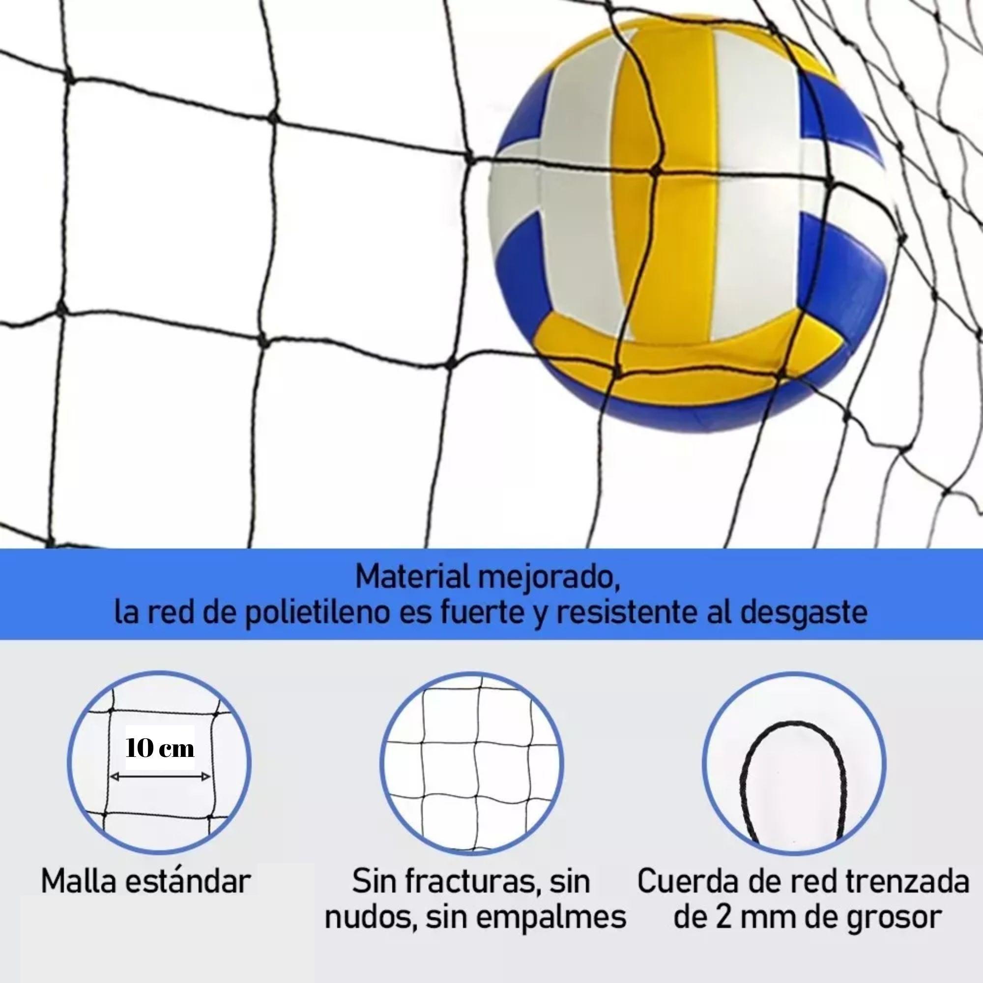 Red De Voleibol 2.0 Mm Con Cable Acerado-5