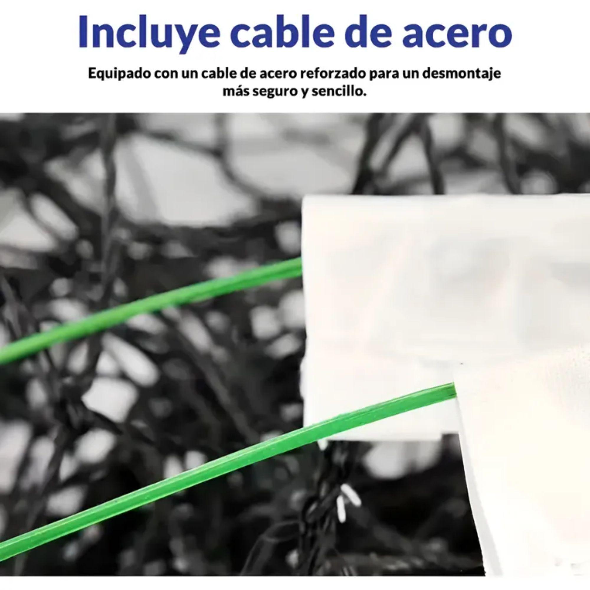 Red De Voleibol 2.0 Mm Con Cable Acerado-2