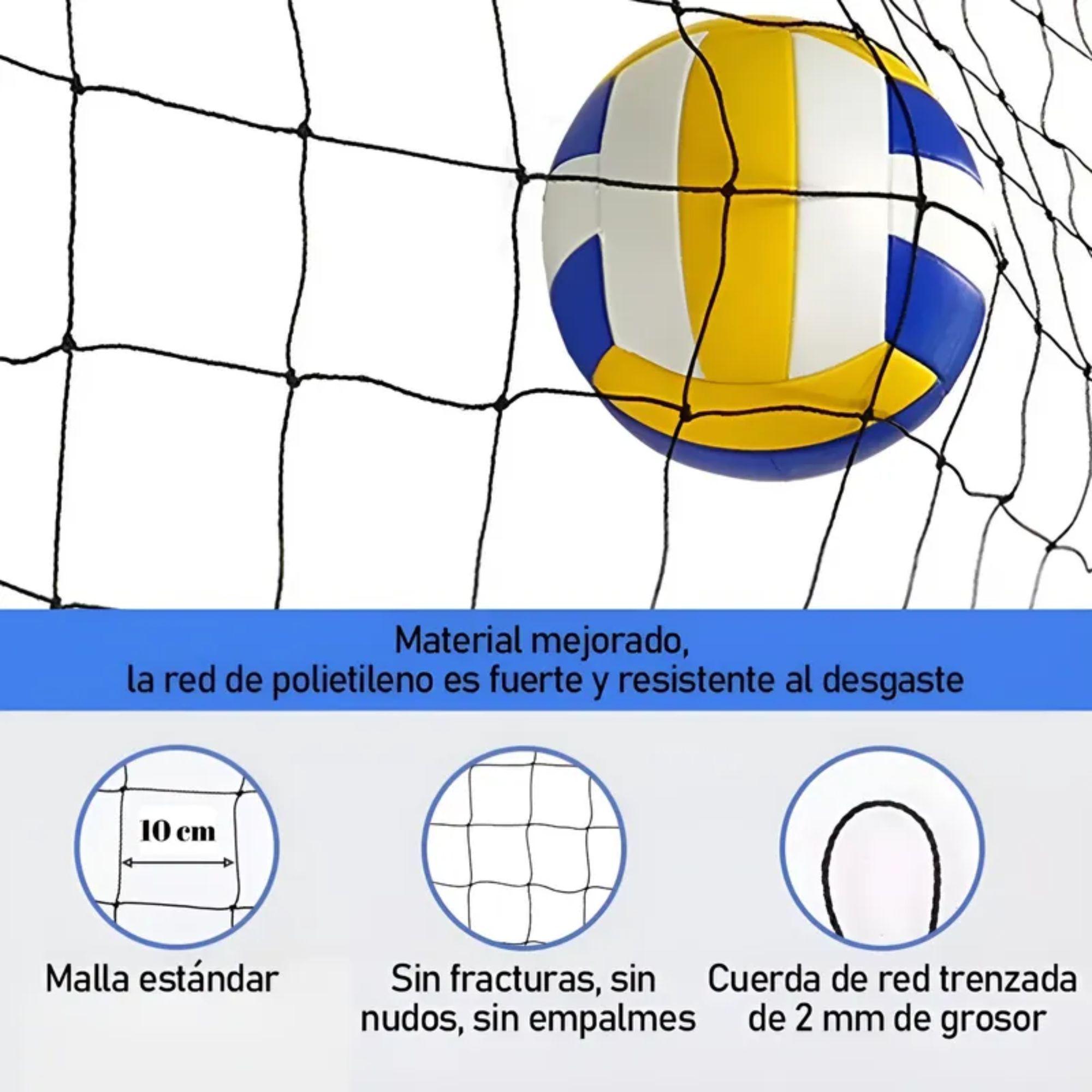 Red De Voleibol 2.0 Mm Con Cable Acerado-8