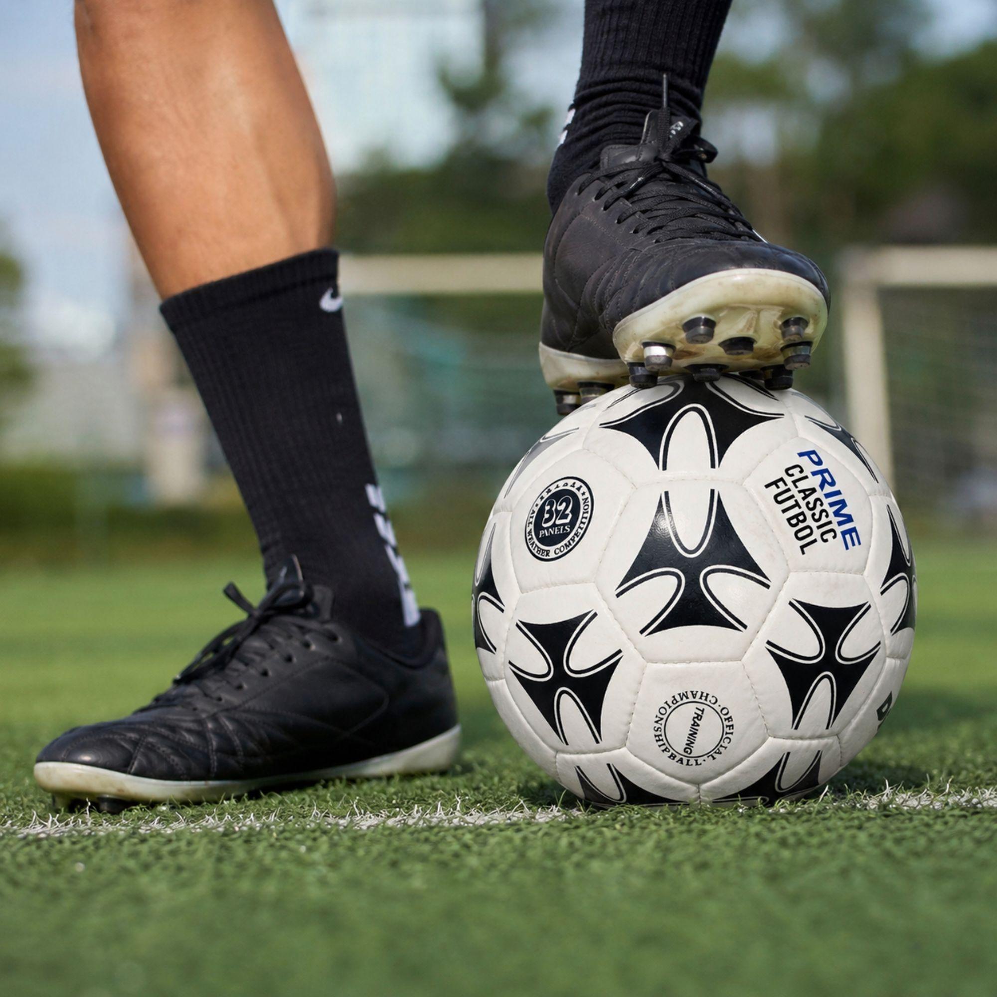 Pelota Fútbol N°5 DRB Prime Costura a Mano Cuero-7