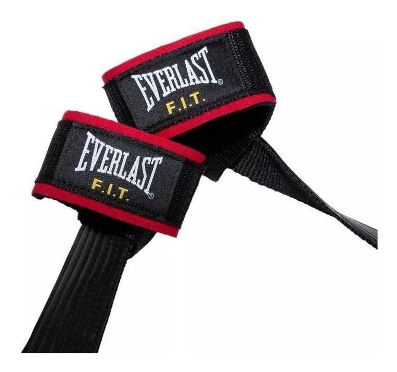 Strap Correa Cinta Everlast Antideslizante Para Barras Pesas-2