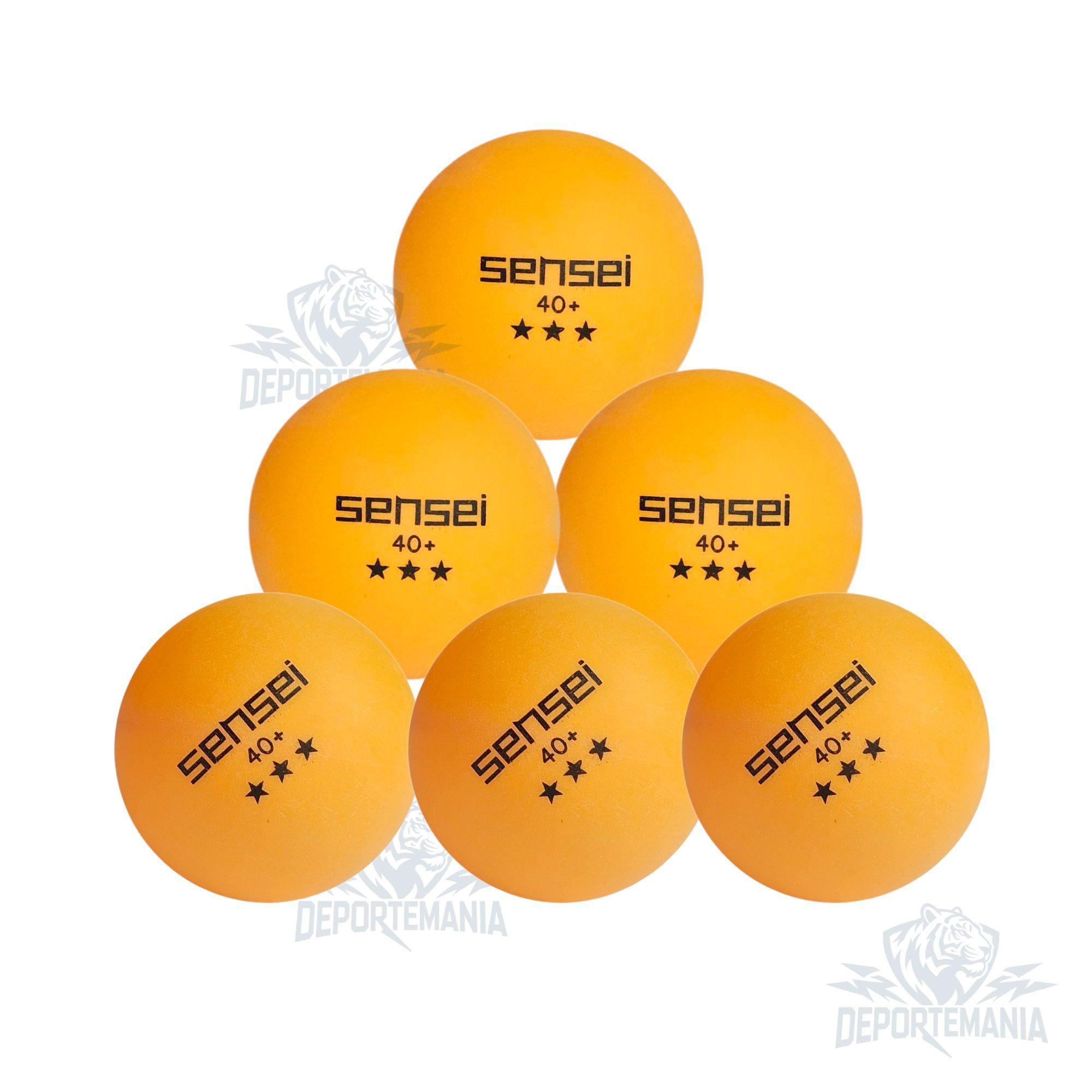 Pelotas De Ping Pong Sensei® 3 Estrellas Frasco 60 Unid.-4