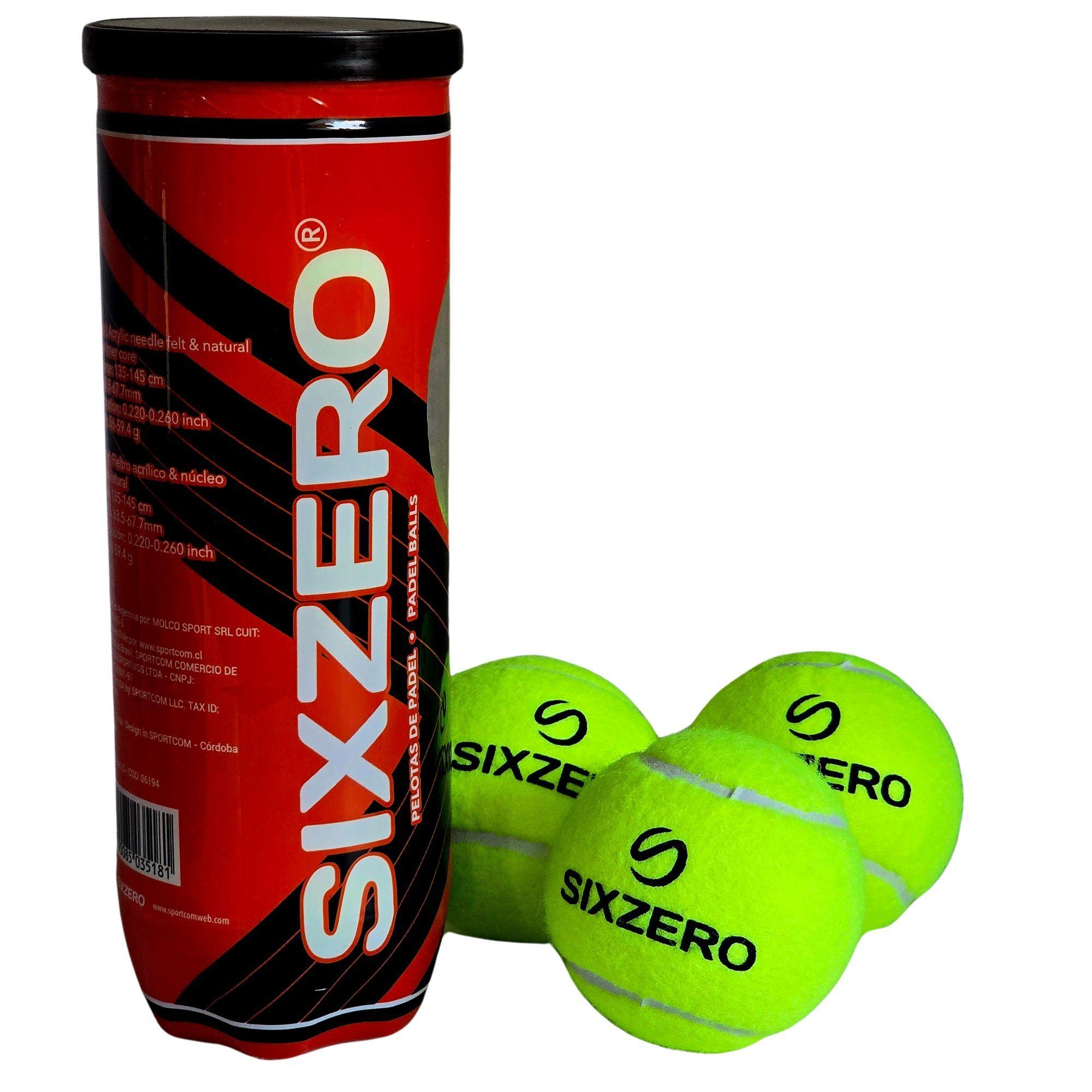 Tarro Pelotas De Padel Sixzero Classic 3 Unid-6