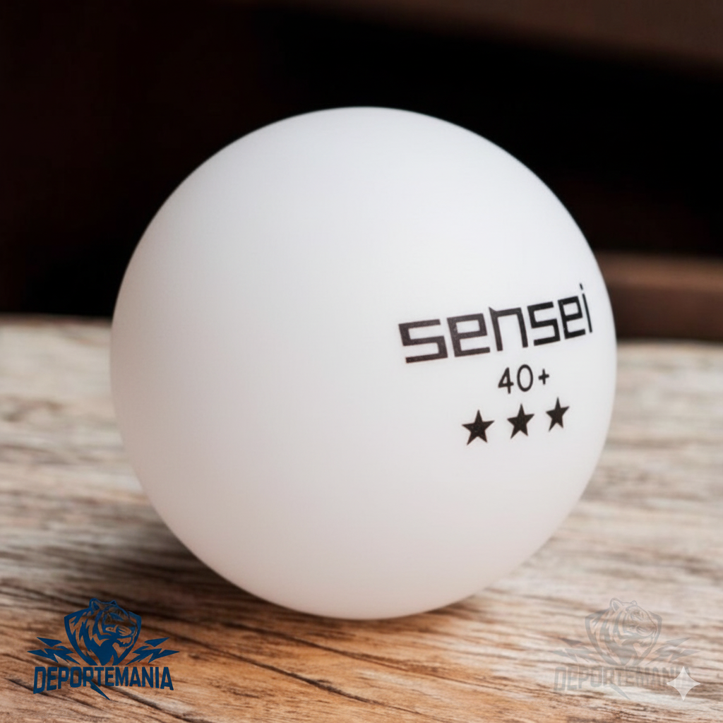 Set 6 Pelotas Ping Pong 3 Estrellas Sensei® - Tenis De Mesa-2