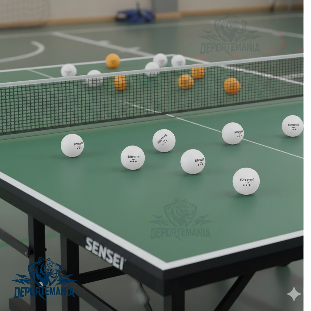 Set 6 Pelotas Ping Pong 3 Estrellas Sensei® - Tenis De Mesa-3