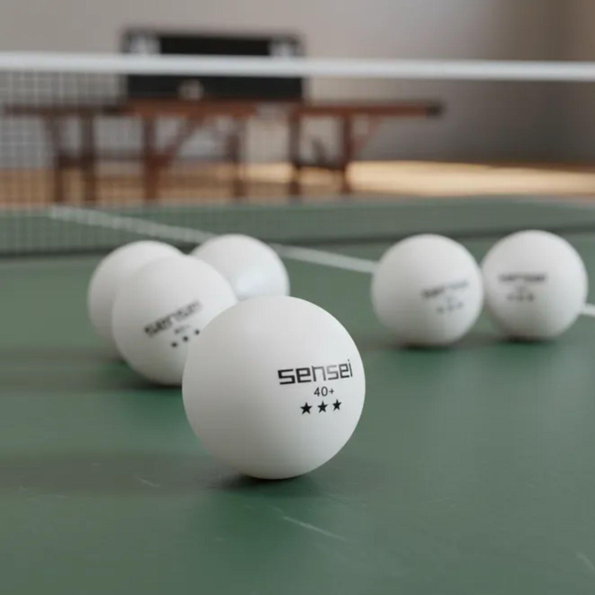 Pelotas Tenis de Mesa Sensei 3 Estrellas ABS 40mm Pack 6-9