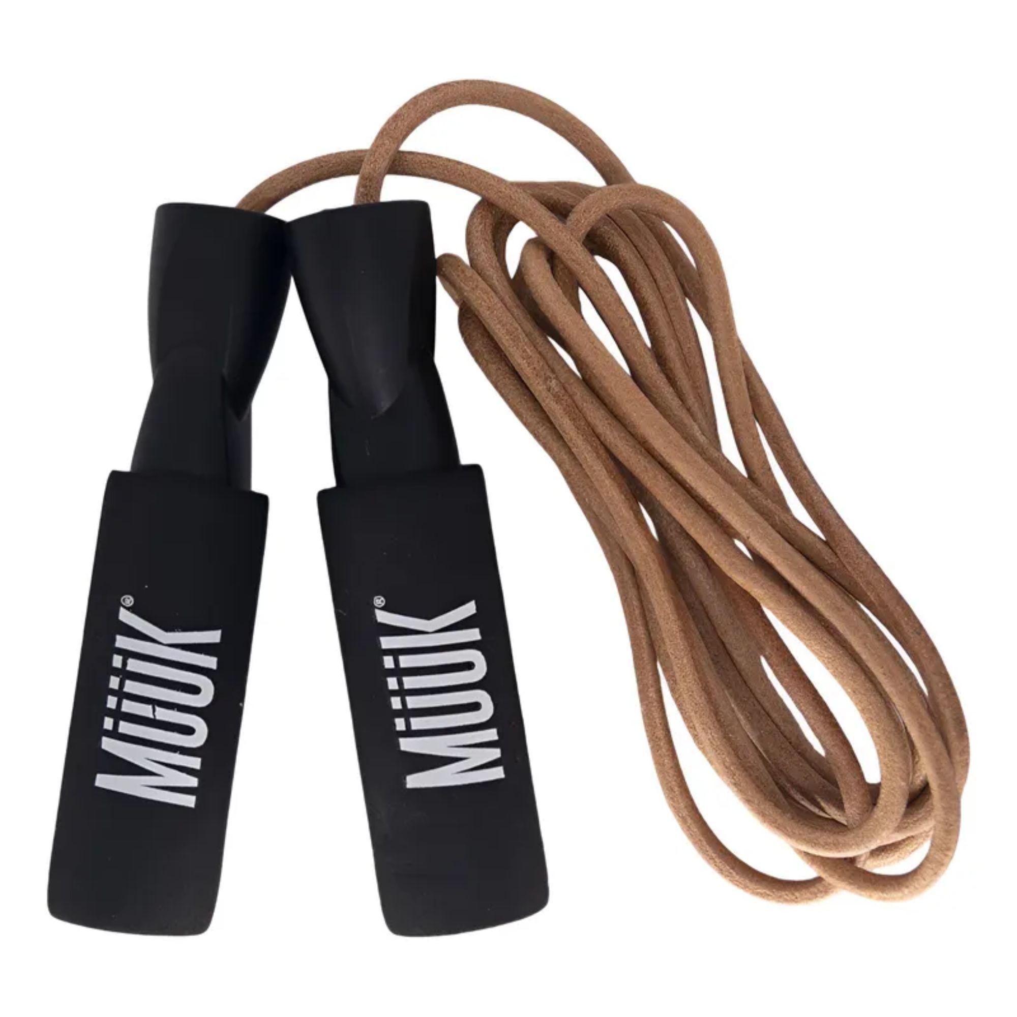 Cuerda Saltar Cuero Ajustable 3m Crossfit Fitness-0