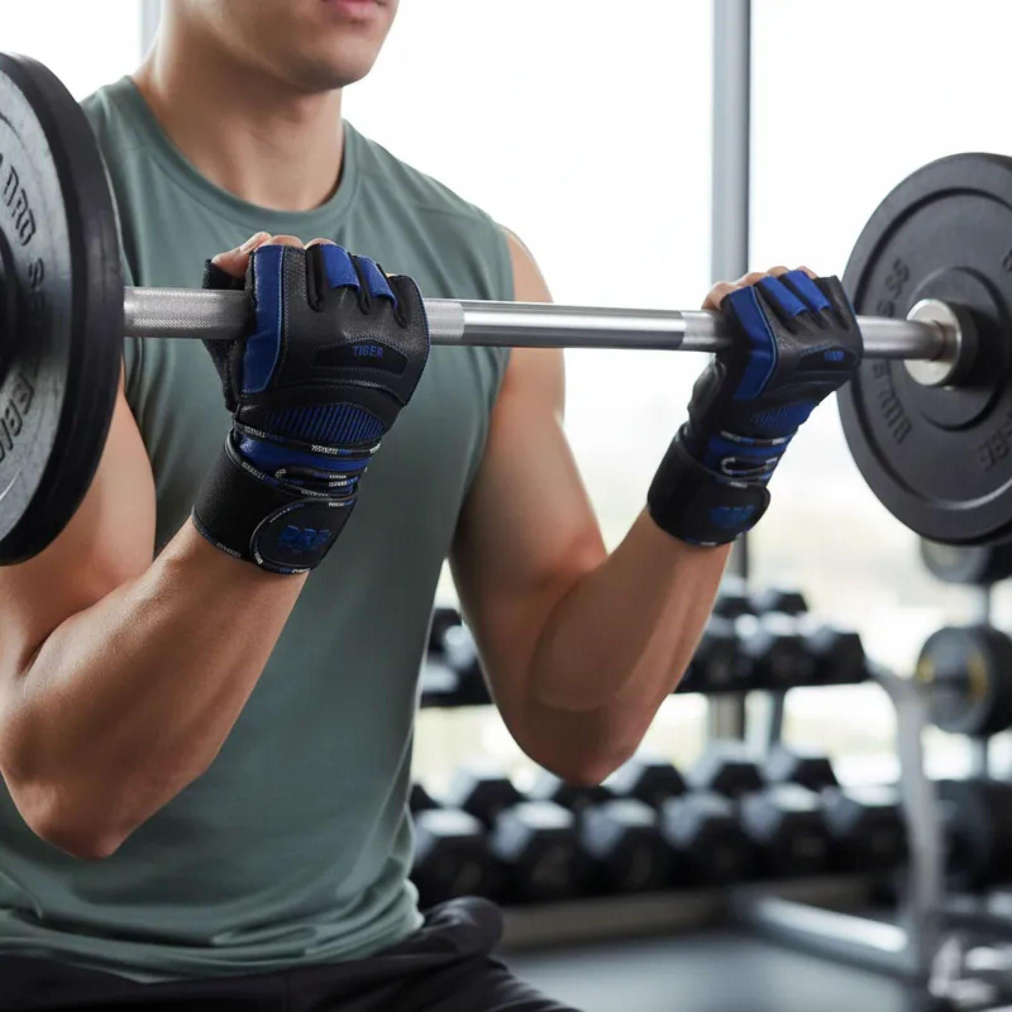 Guantes Fitness Gym Profesional Cuero Drb Tiger-6