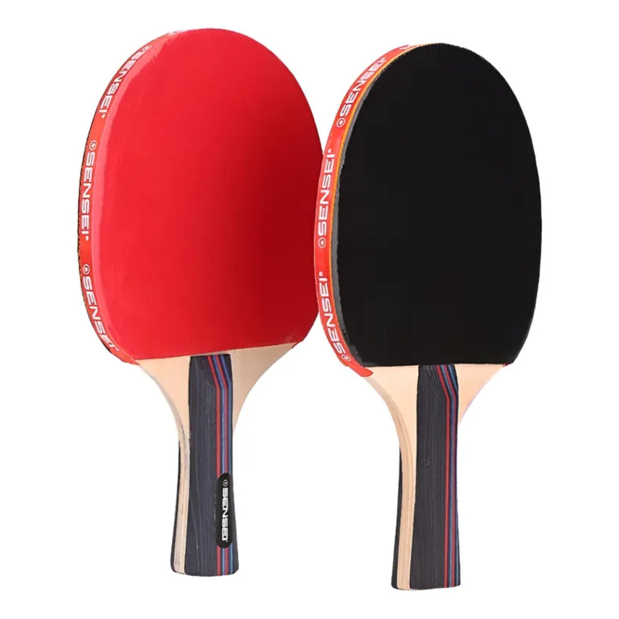 Set Ping Pong 2 Paletas+red Retráctil+3 Pelotas Sensei-2