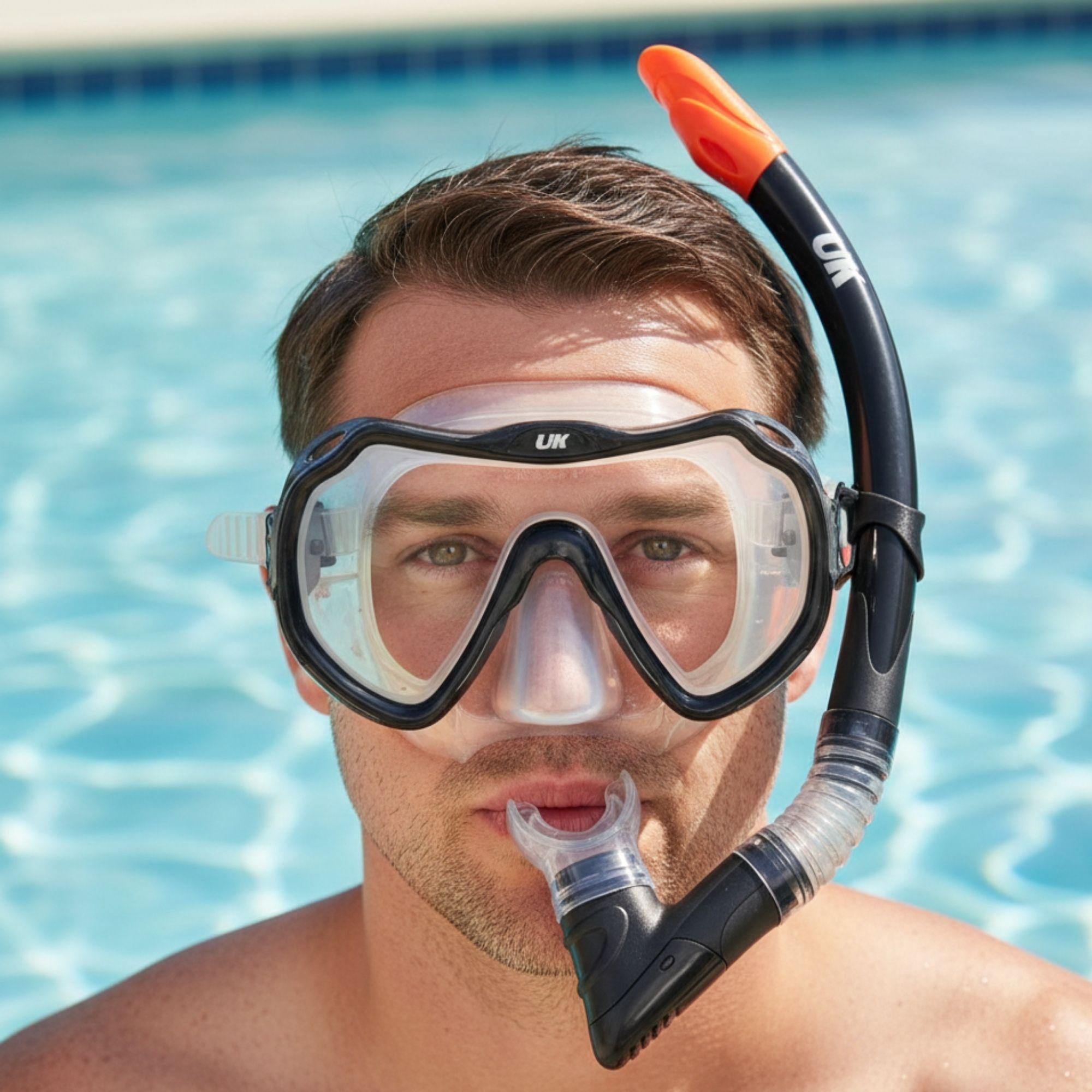 Set Máscara Buceo + Snorkel Adulto Uktime-4