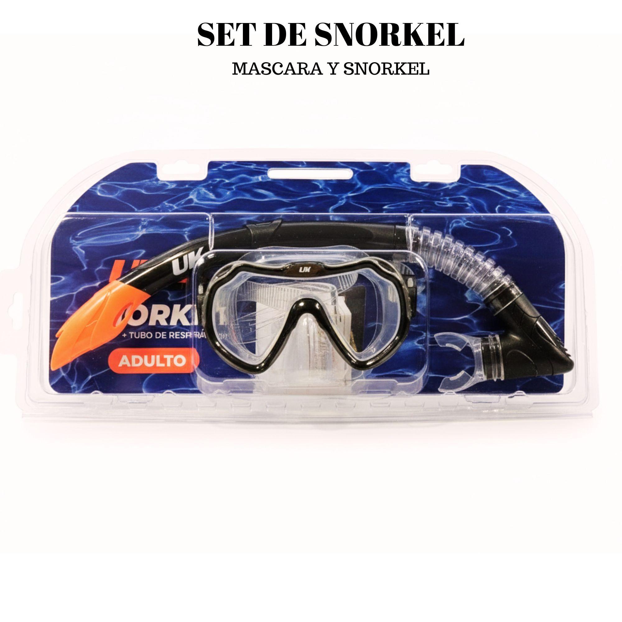 Set Máscara Buceo + Snorkel Adulto Uktime-6