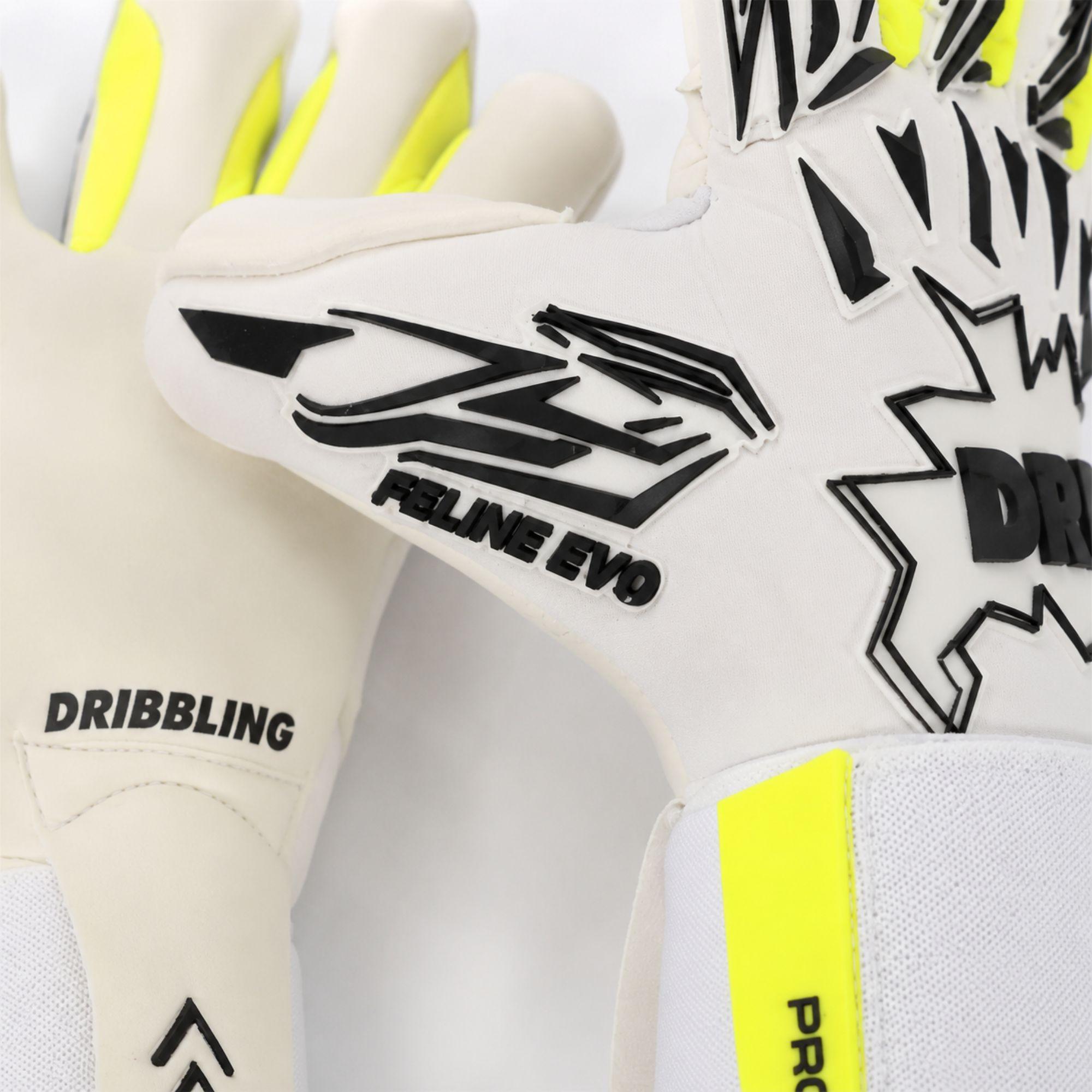 Guantes de Arquero DRB Feline Pro Blanco Corte Negativo-6