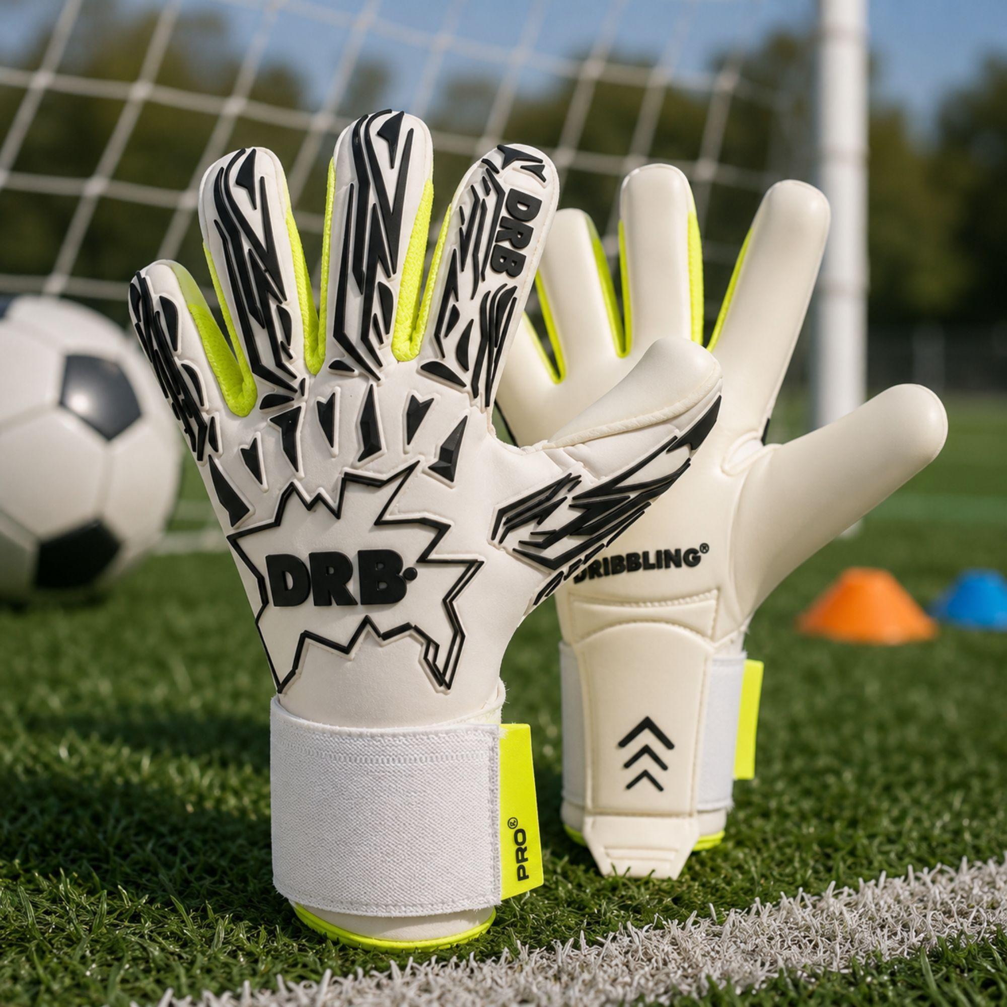 Guantes de Arquero DRB Feline Pro Blanco Corte Negativo-9