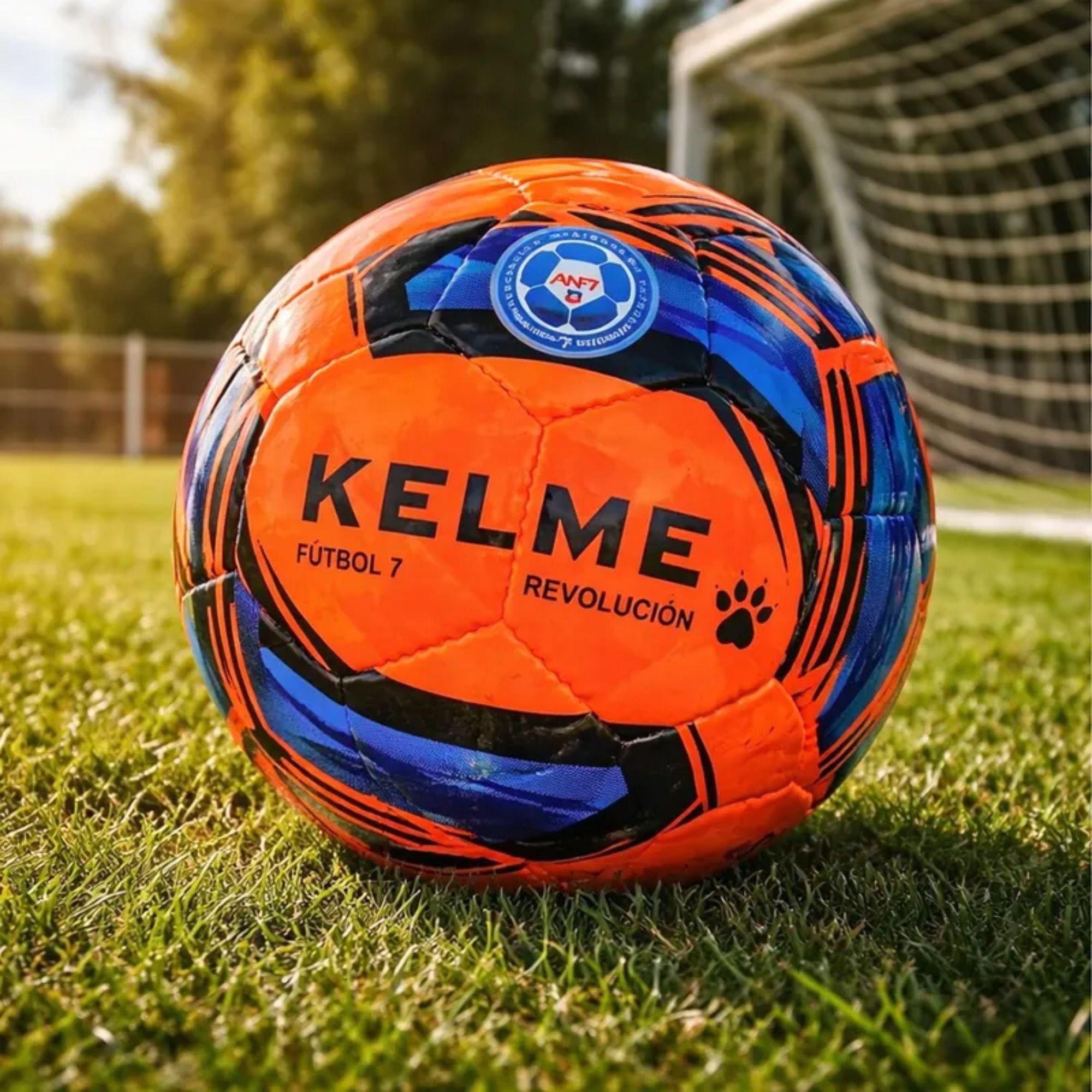 Balón Fútbol 7 Revolución ANF7 N°5 Kelme Bote Medio Bajo-4