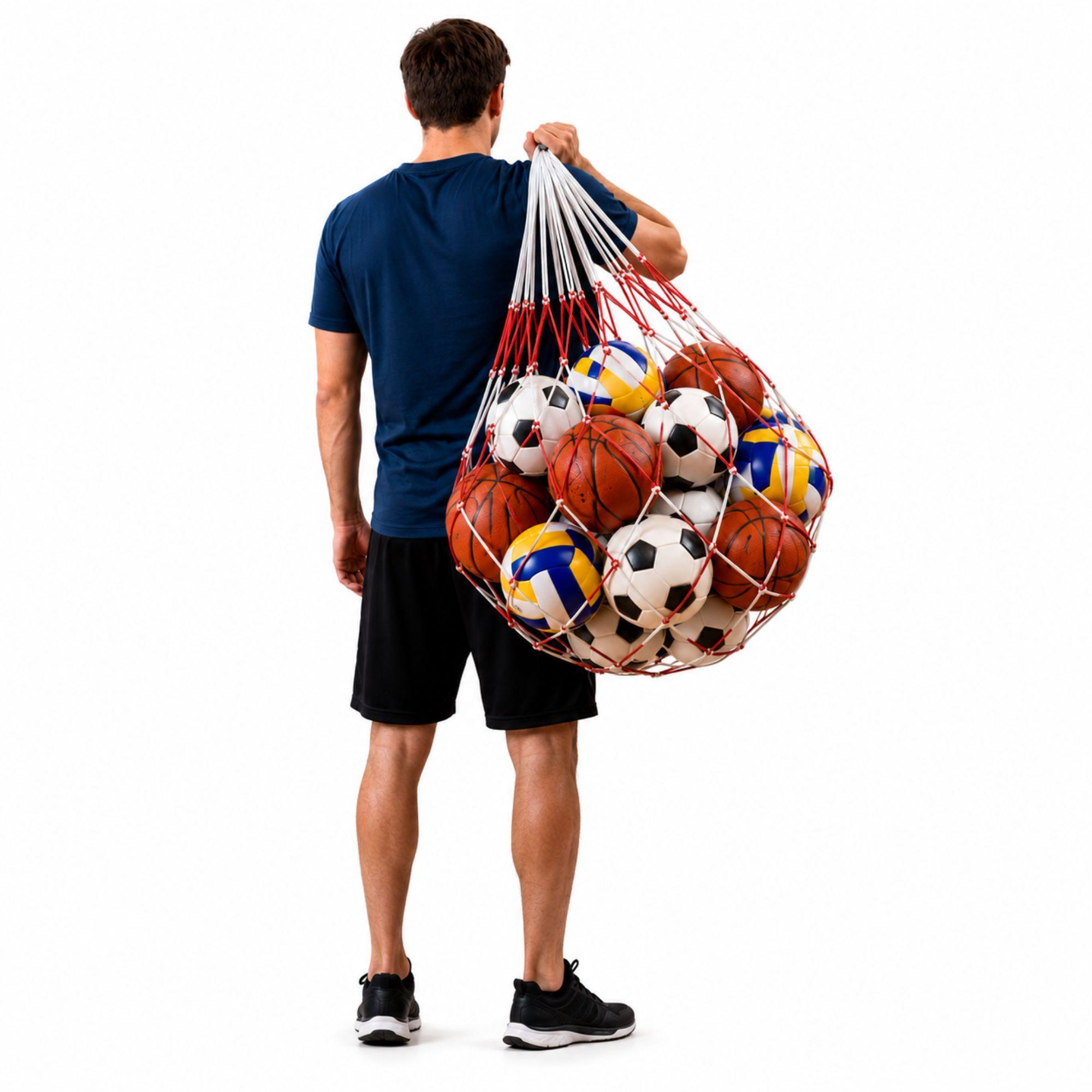 Red Porta Balones DRB 15 Pelotas Fútbol Básquetbol-9